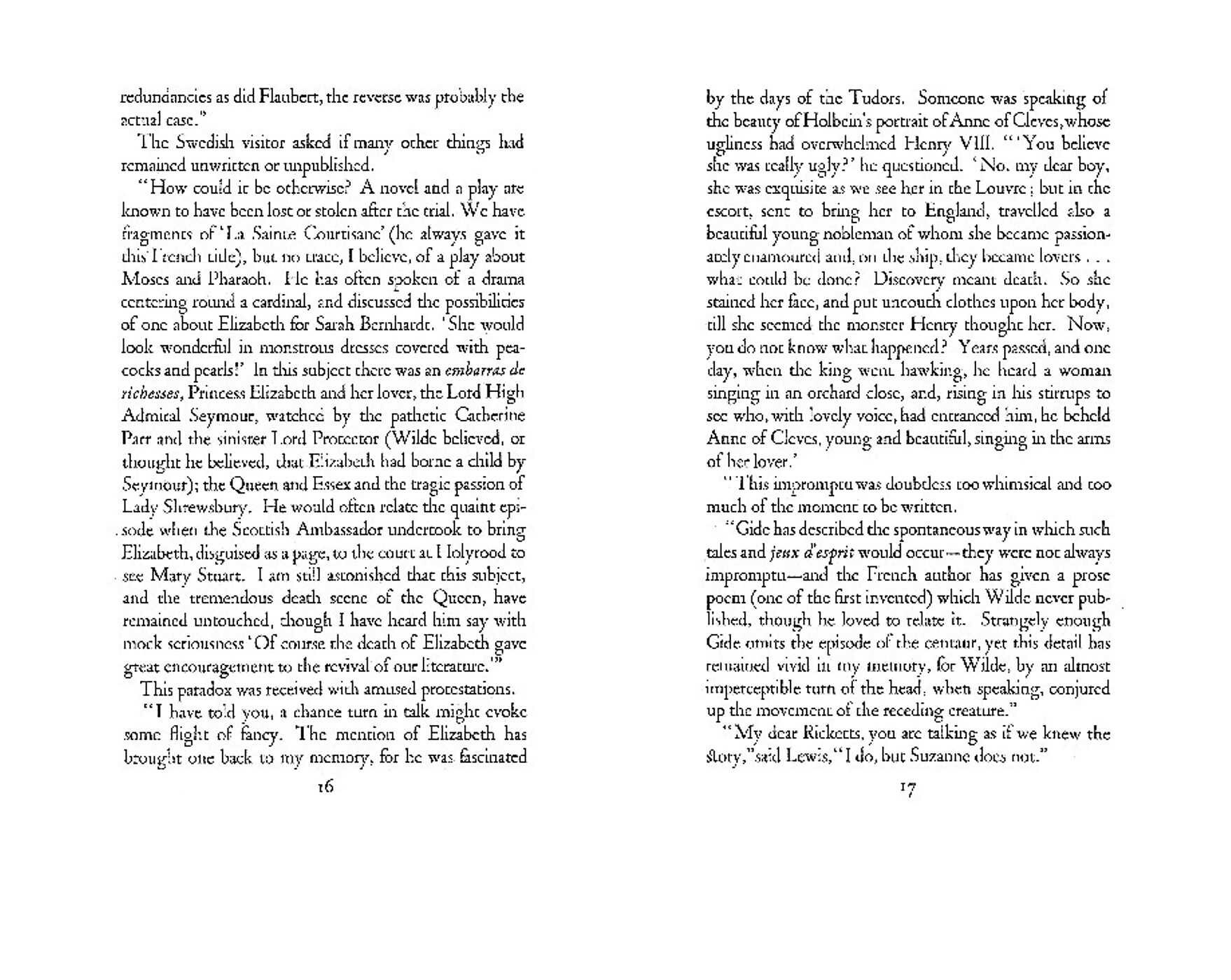 Recollections of Oscar Wilde