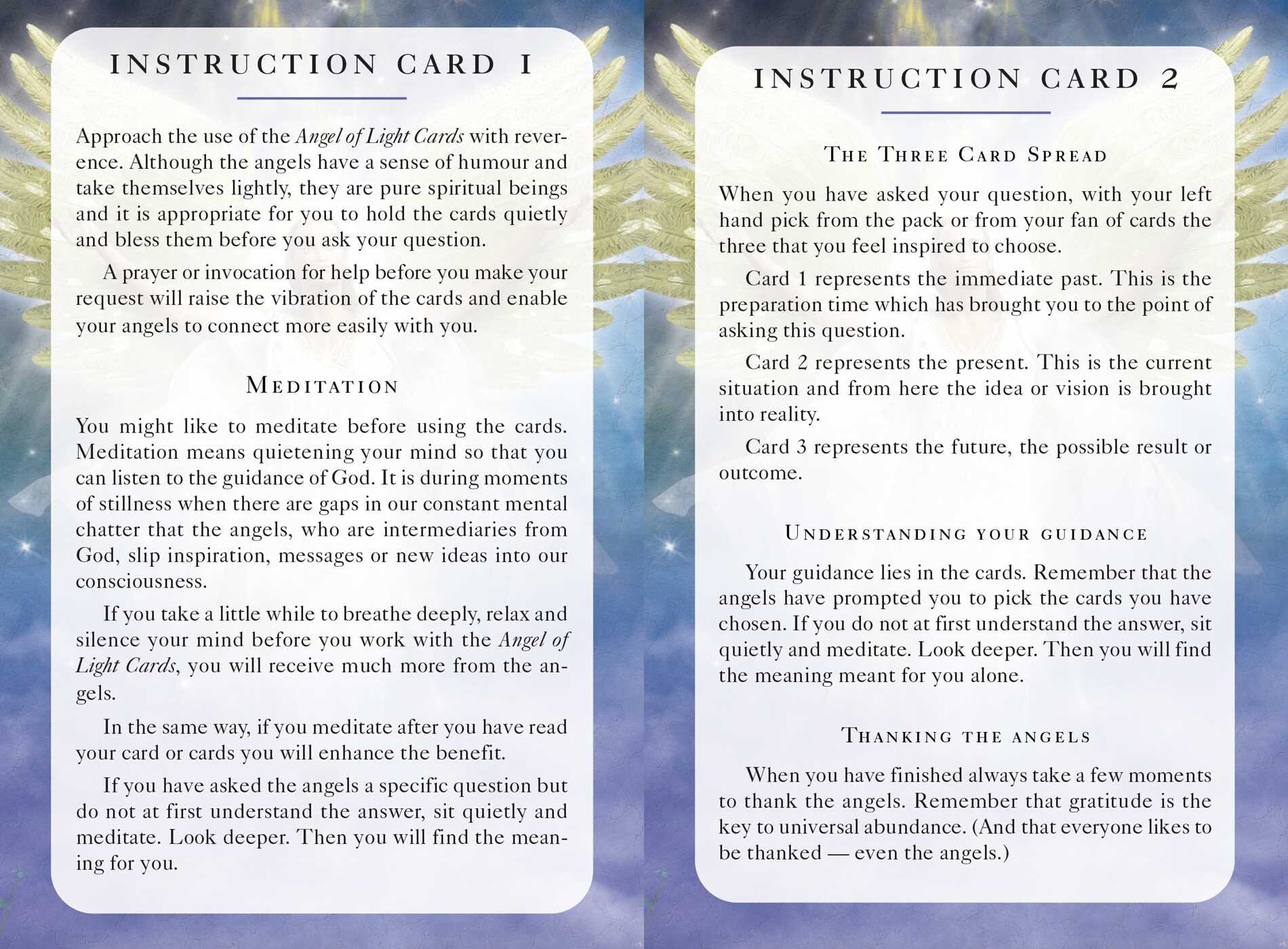 Angels of Light Cards