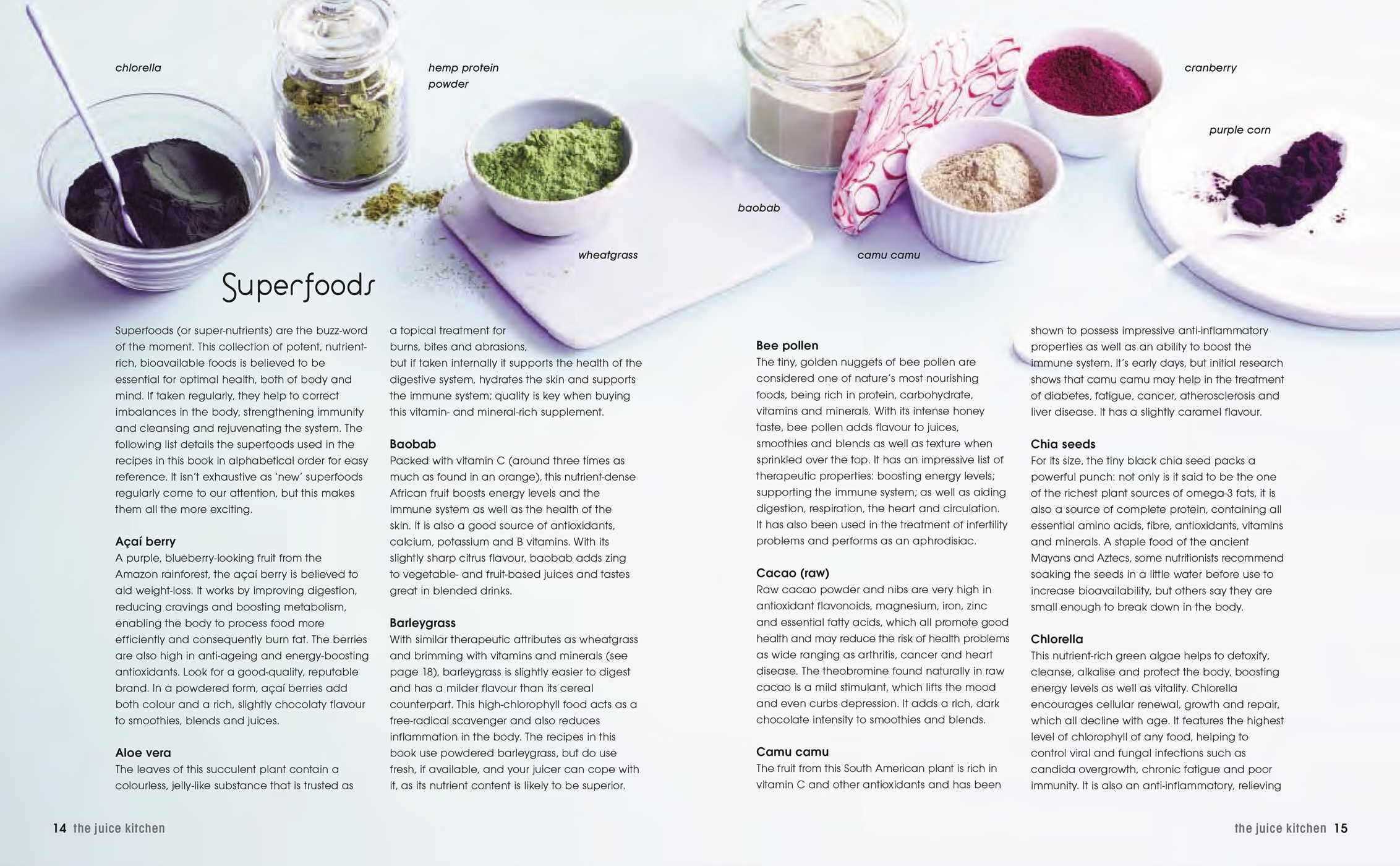 Superfood Juices and Smoothies