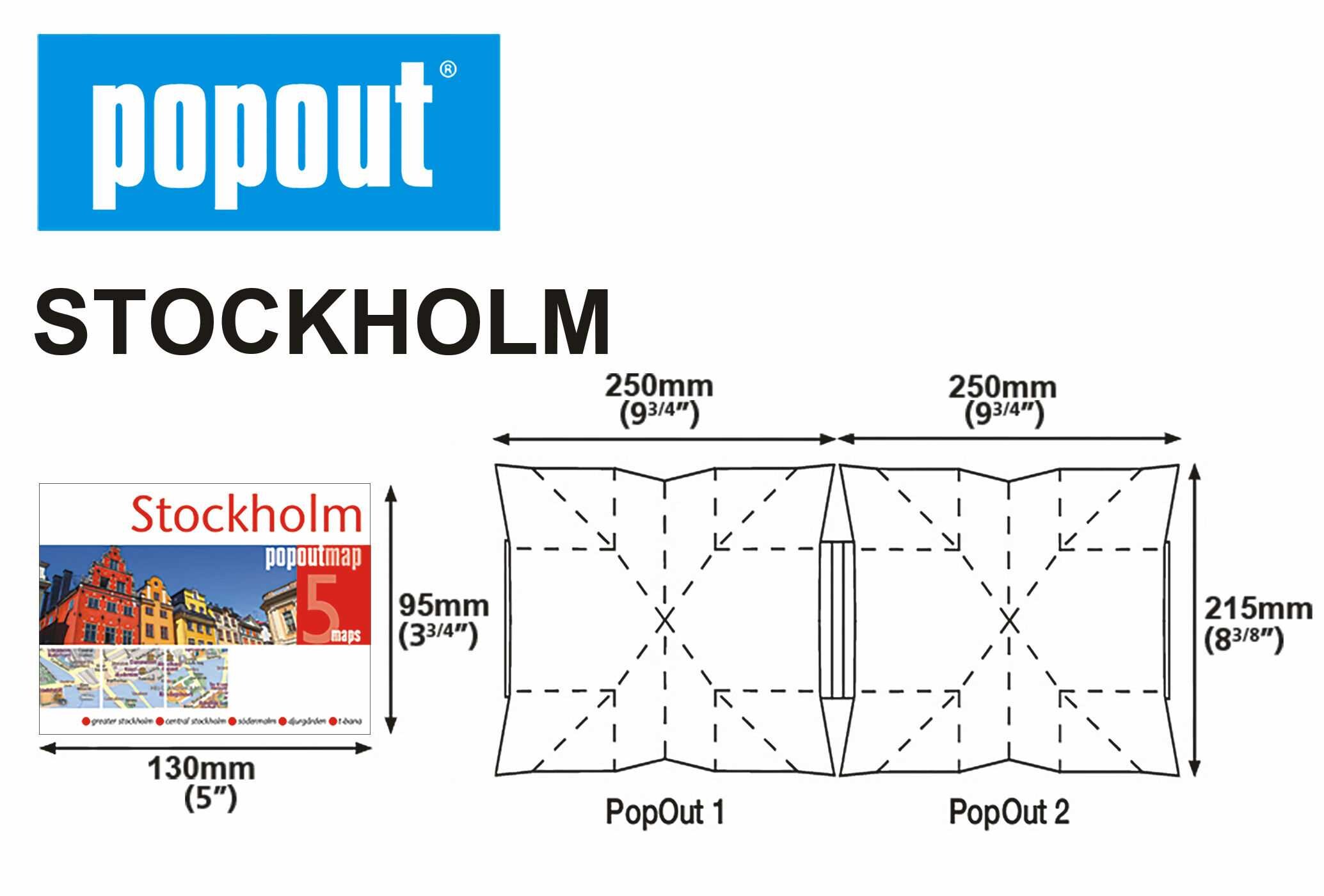 Stockholm Popout Map