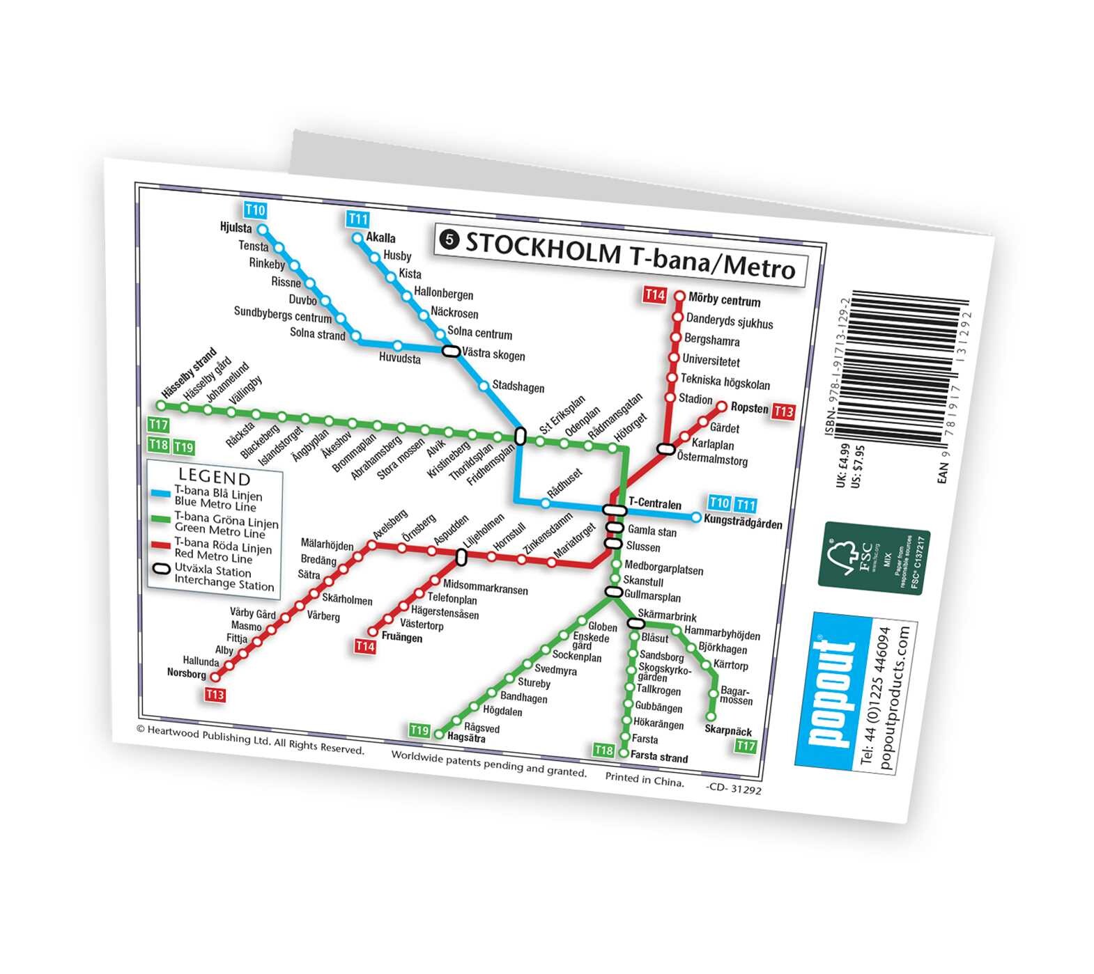 Stockholm Popout Map