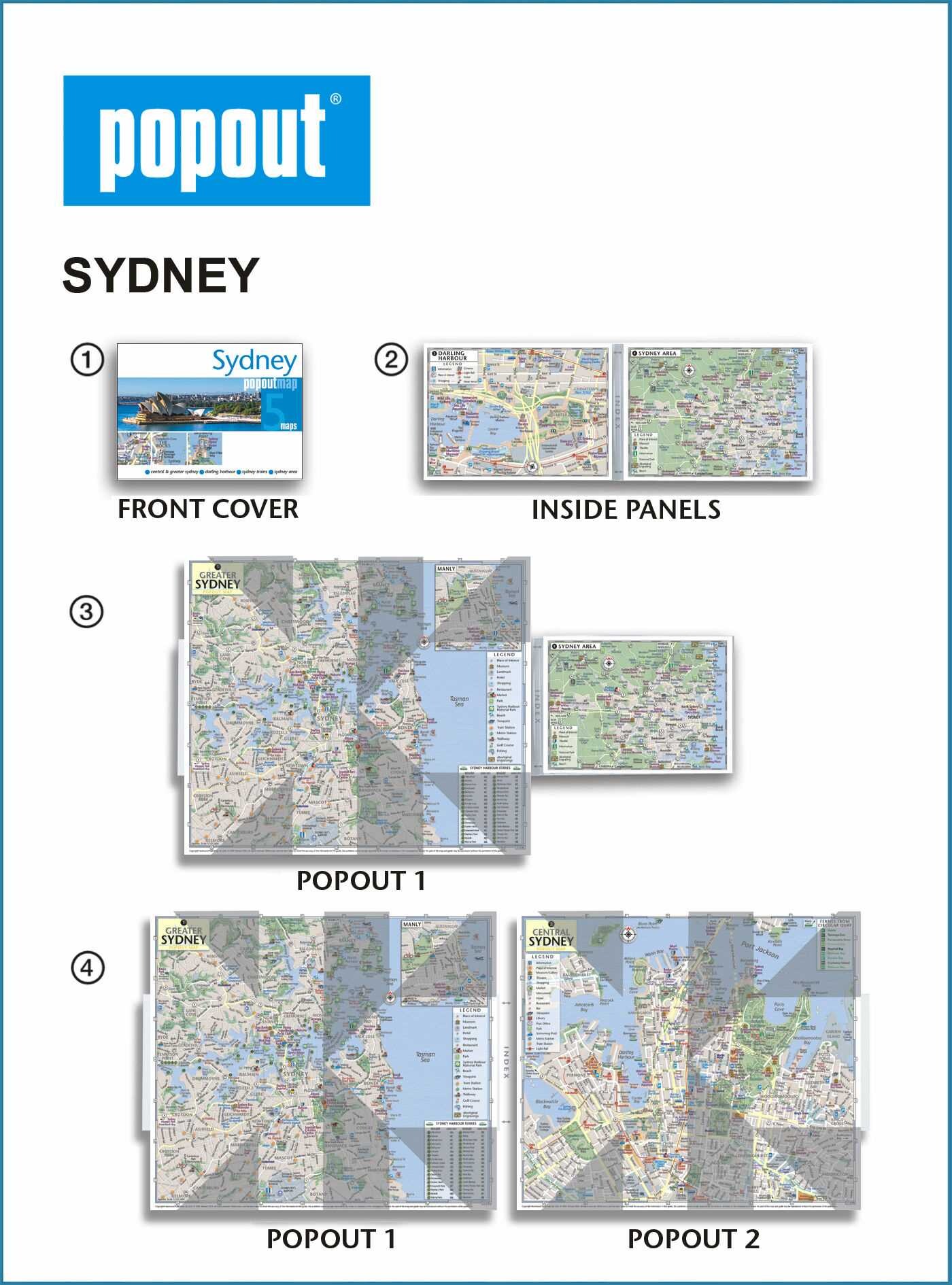 Sydney Popout Map