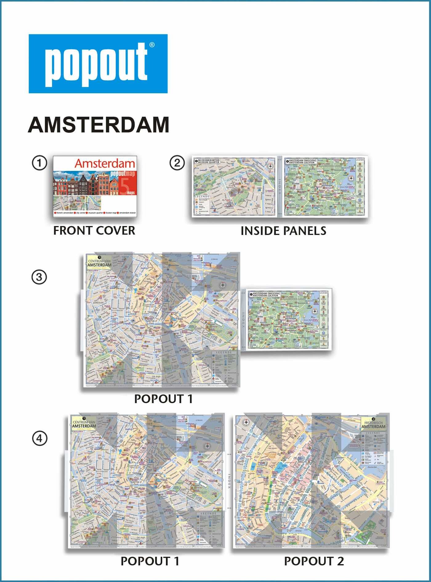 Amsterdam Popout Map