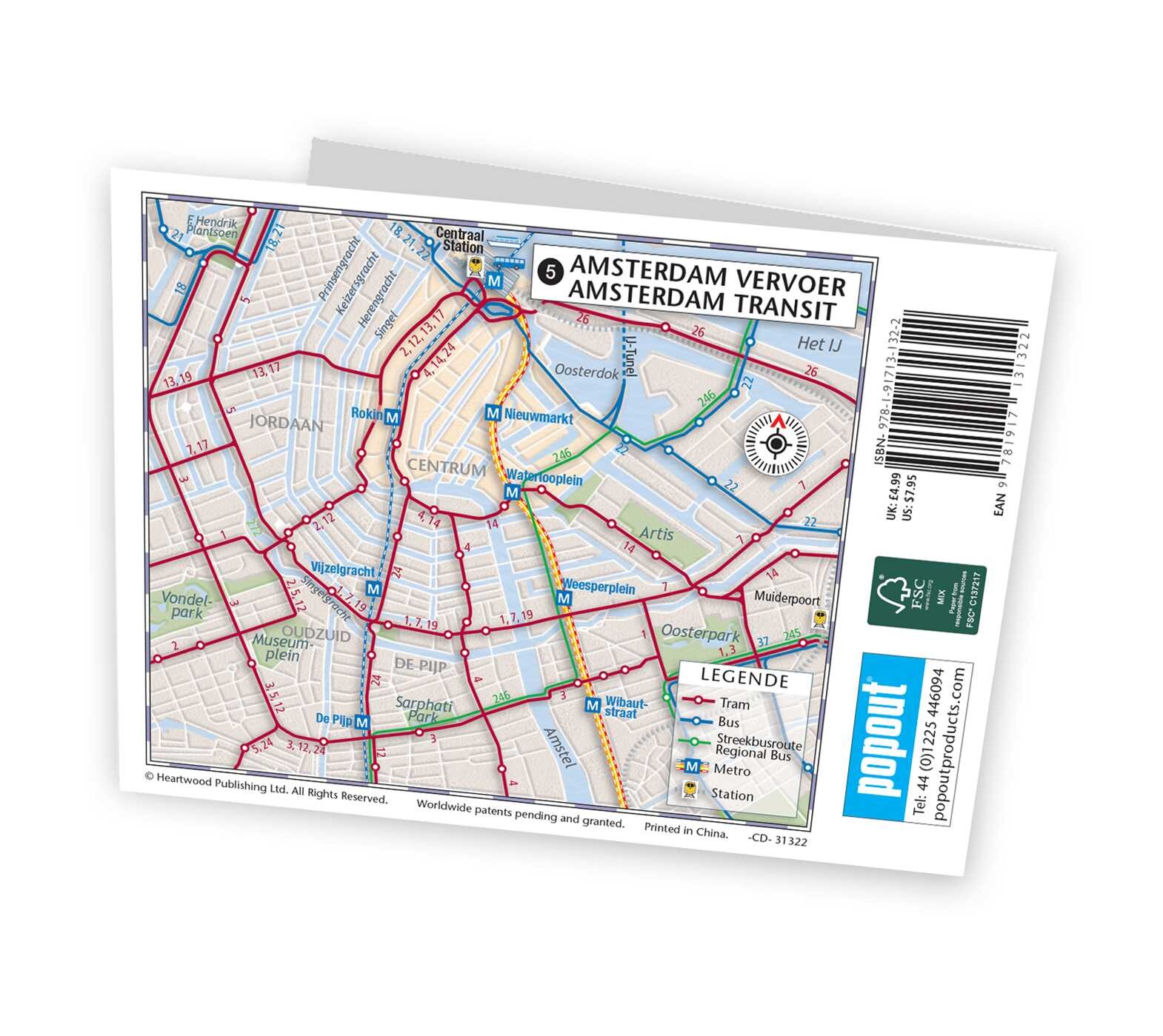 Amsterdam Popout Map