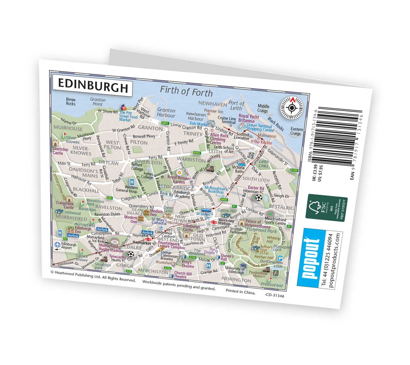 Edinburgh Popout Map