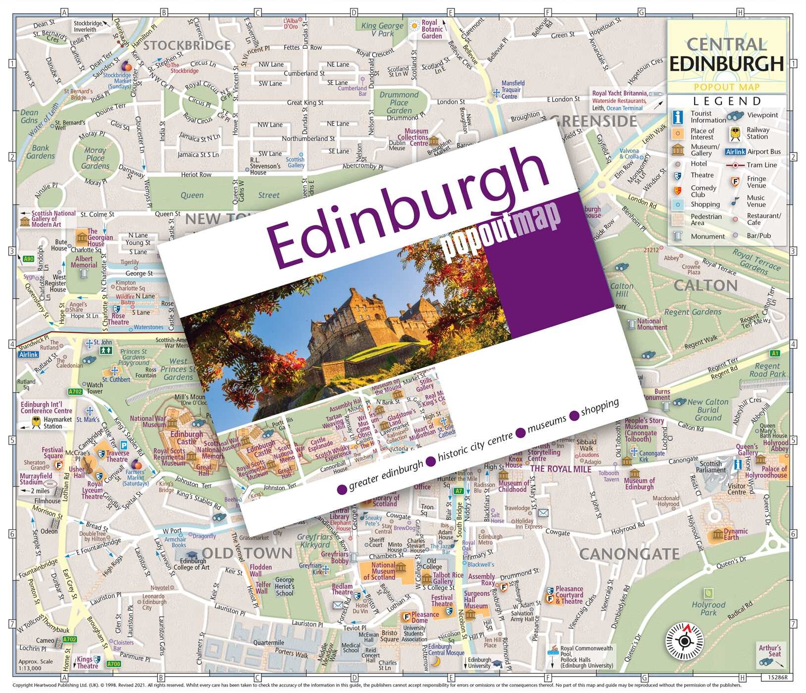 Edinburgh Popout Map