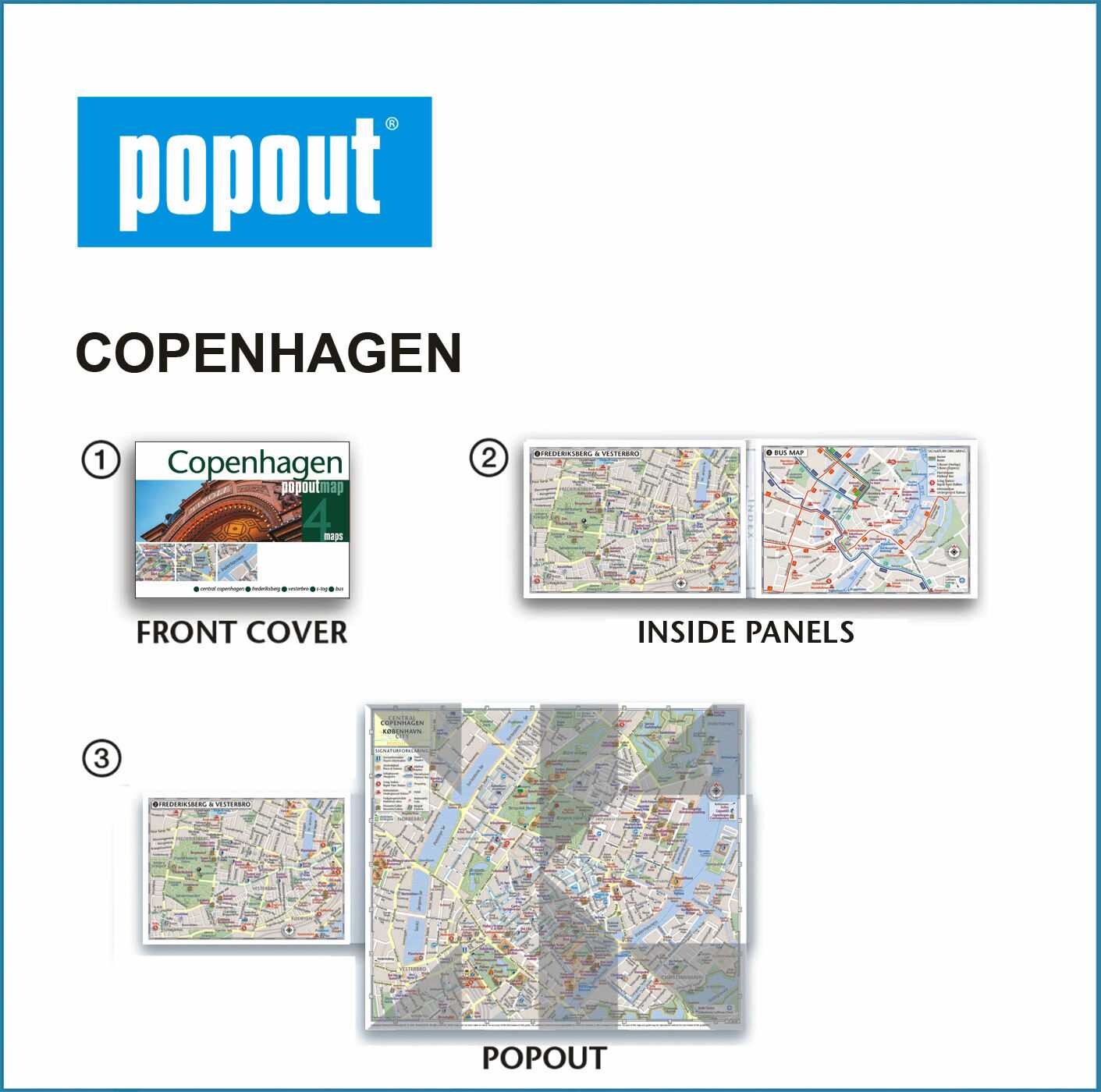Copenhagen Popout Map