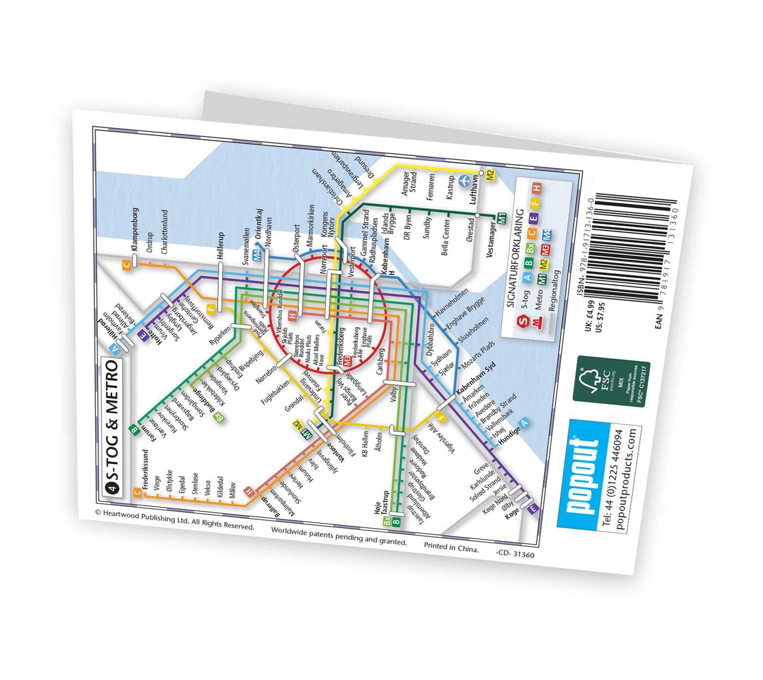 Copenhagen Popout Map