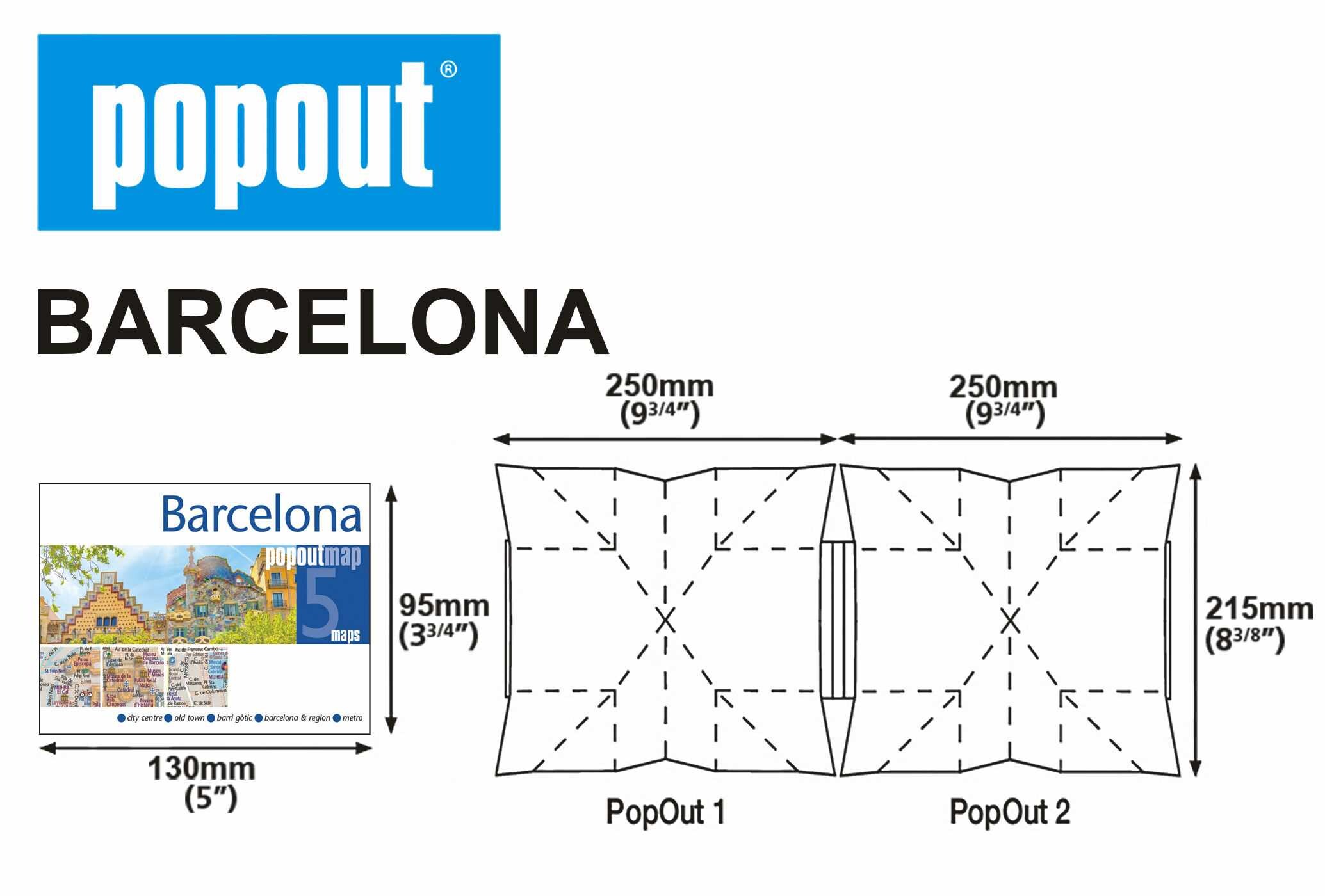 Barcelona Popout Map