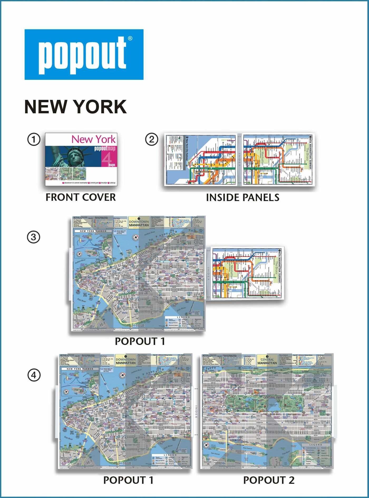 Popout Map New York