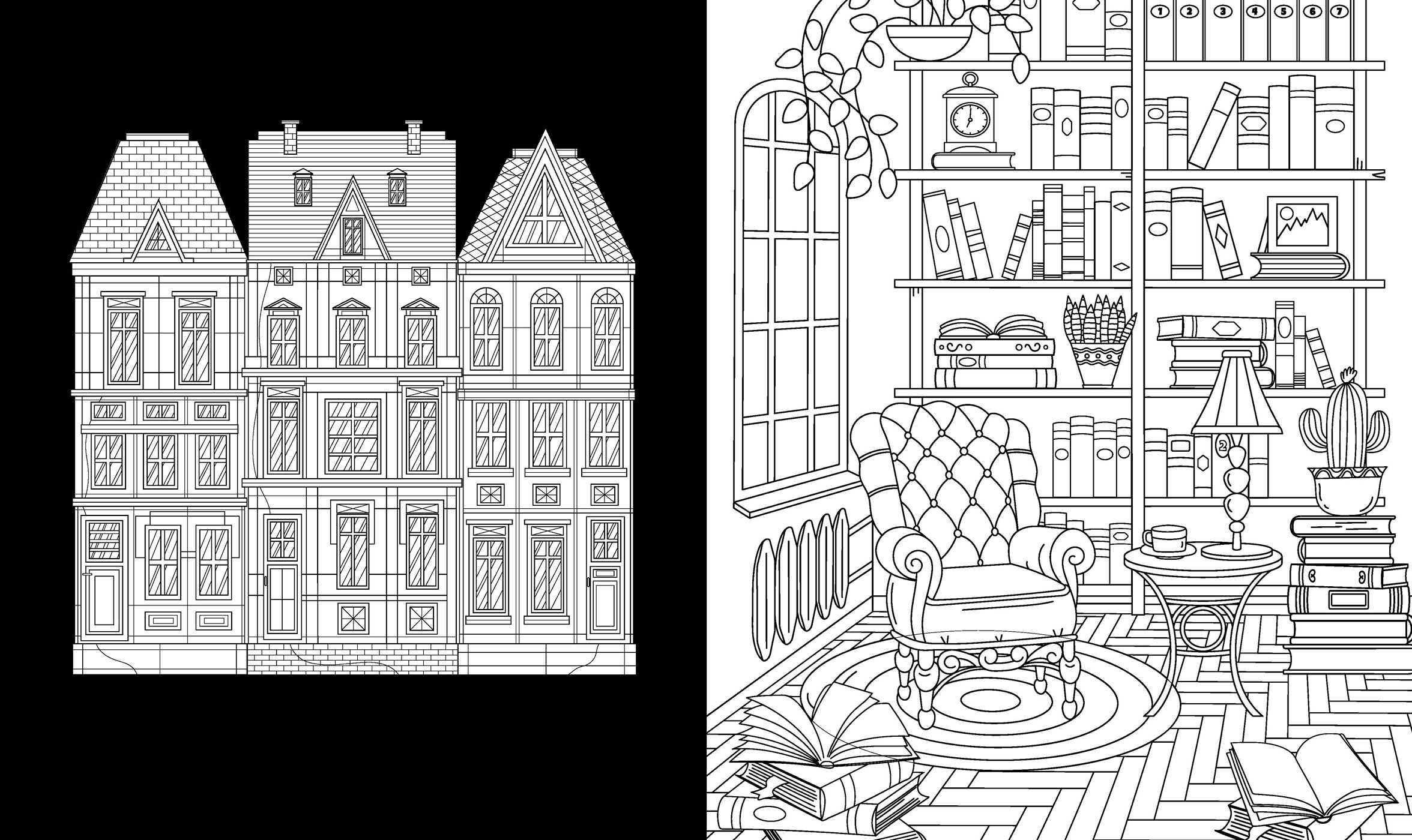 Dark Academia Coloring Book