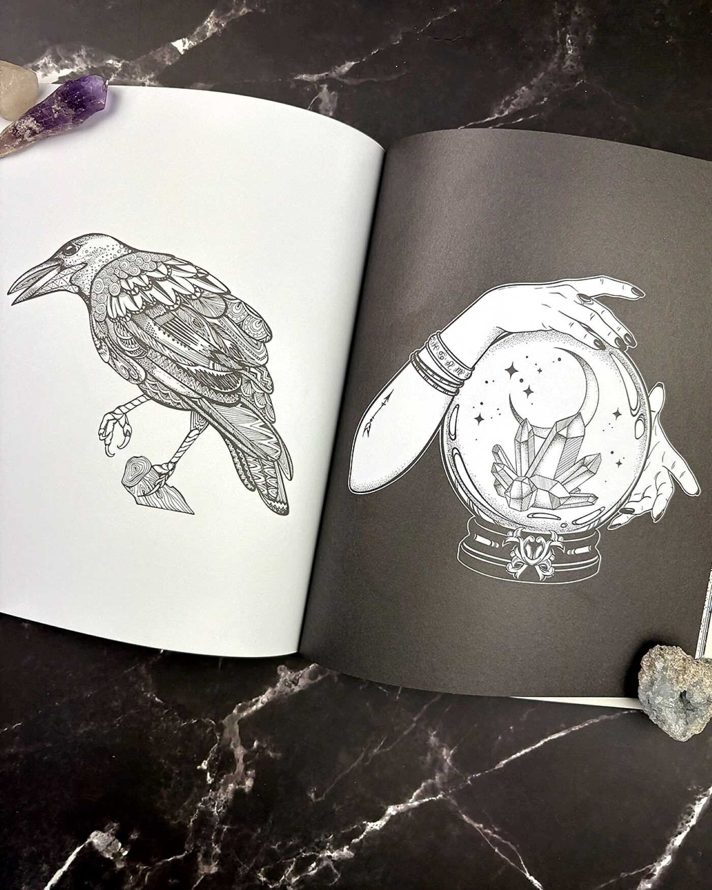 Dark Academia Coloring Book