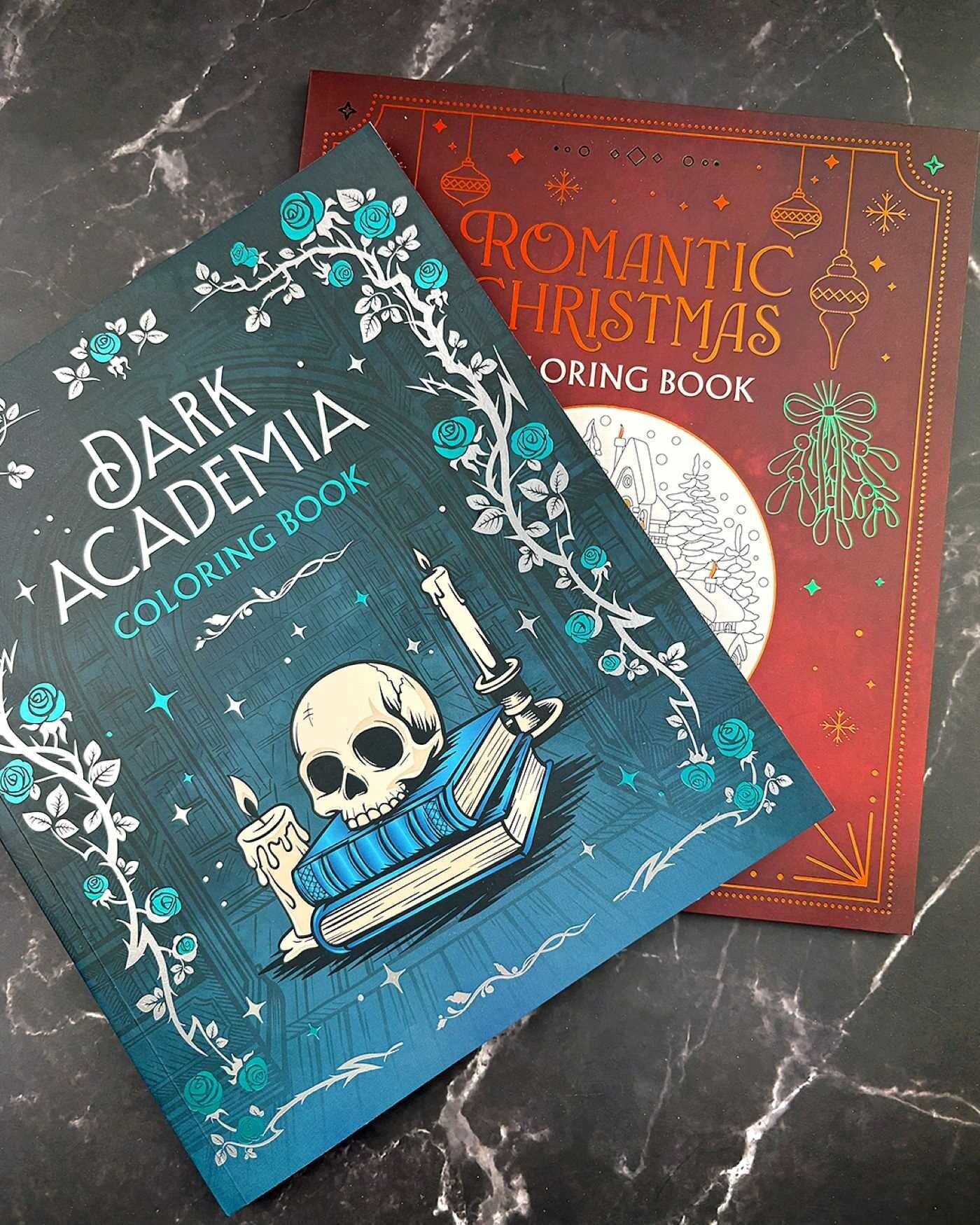 Dark Academia Coloring Book