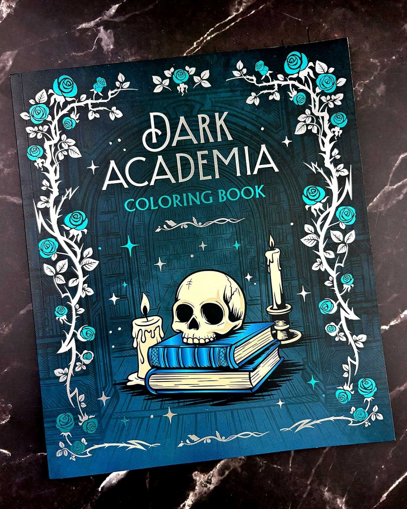 Dark Academia Coloring Book
