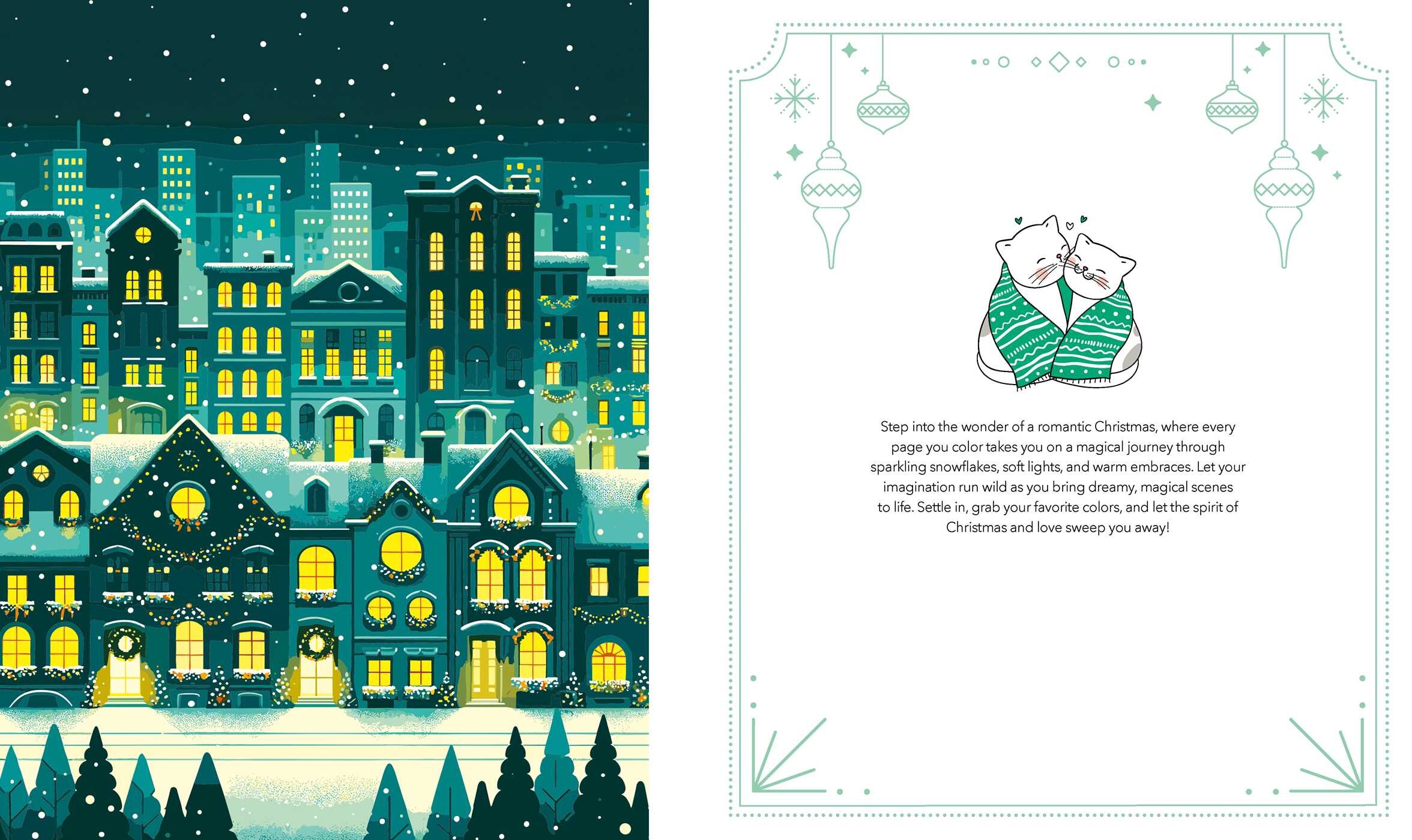 Romantic Christmas Coloring Book