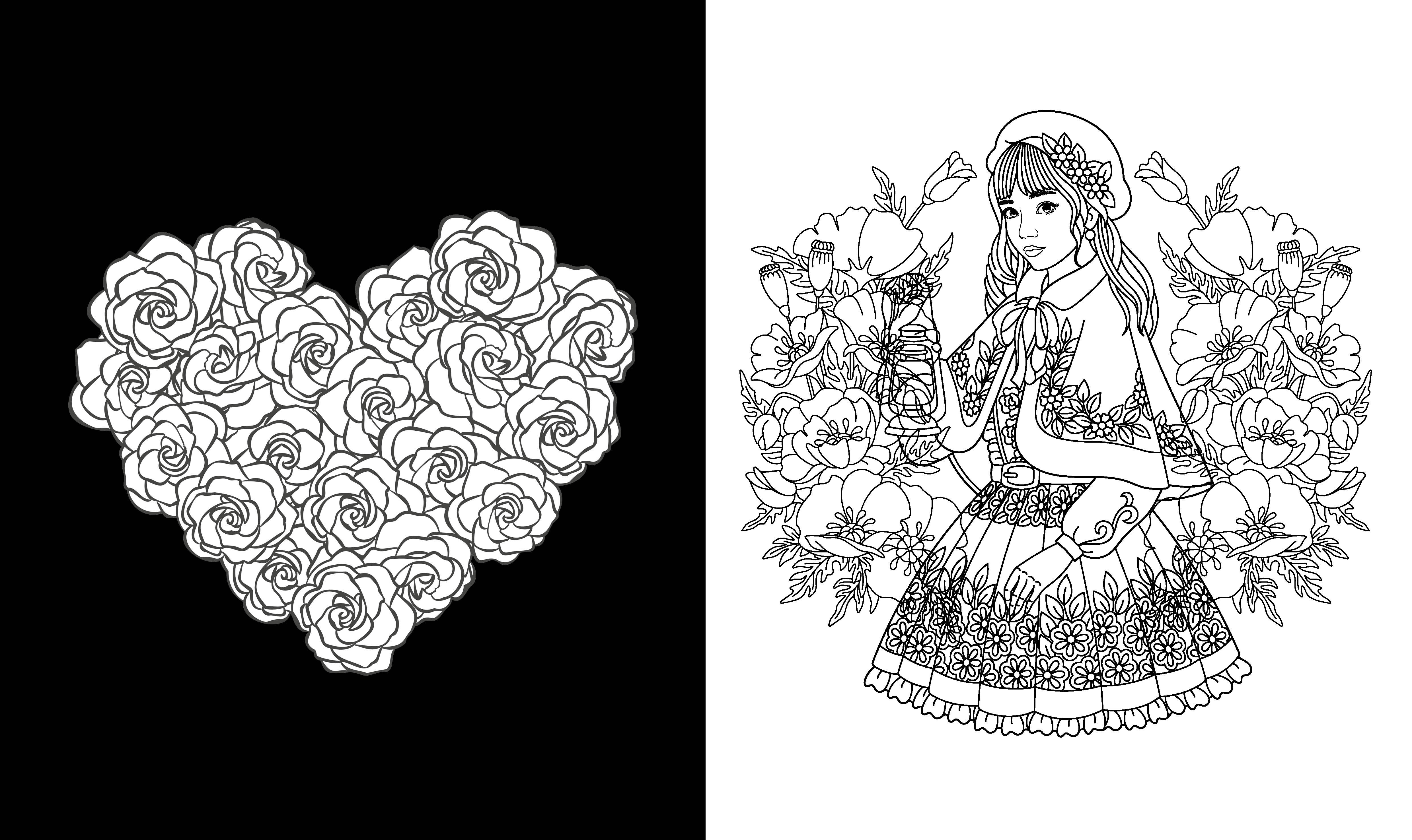 Romantic Christmas Coloring Book
