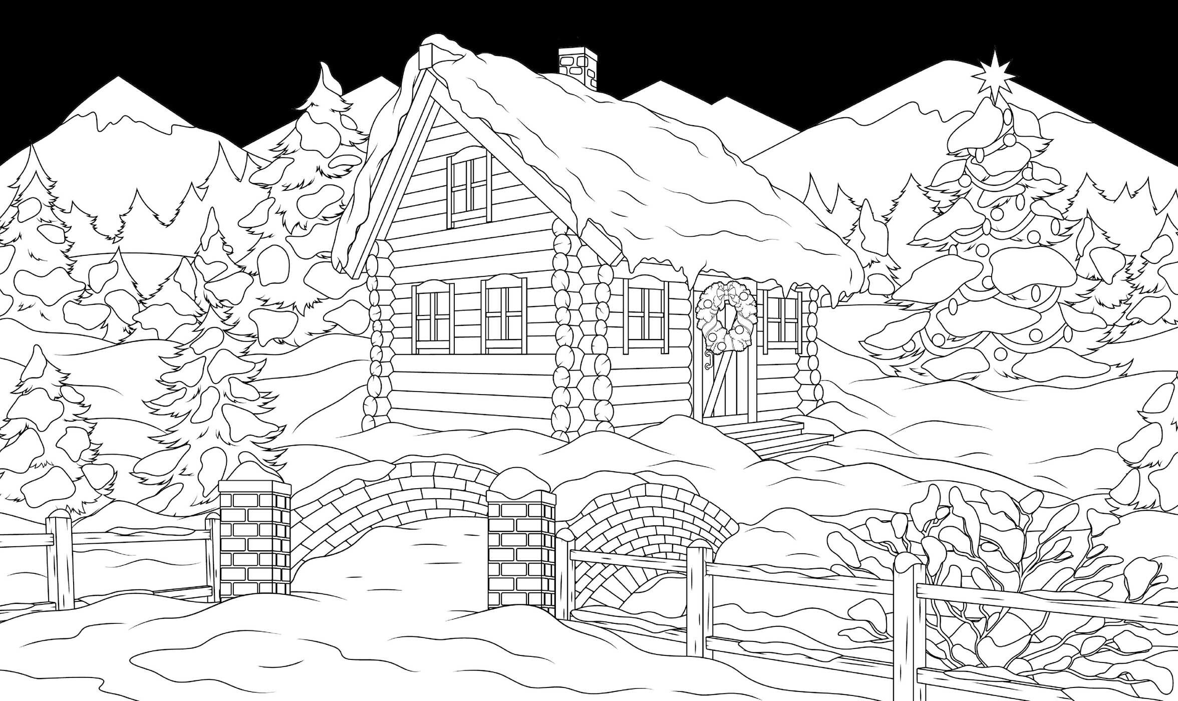 Romantic Christmas Coloring Book