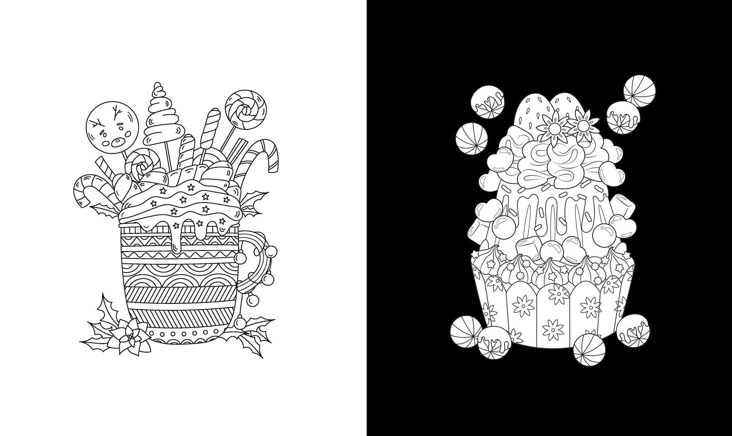 Romantic Christmas Coloring Book