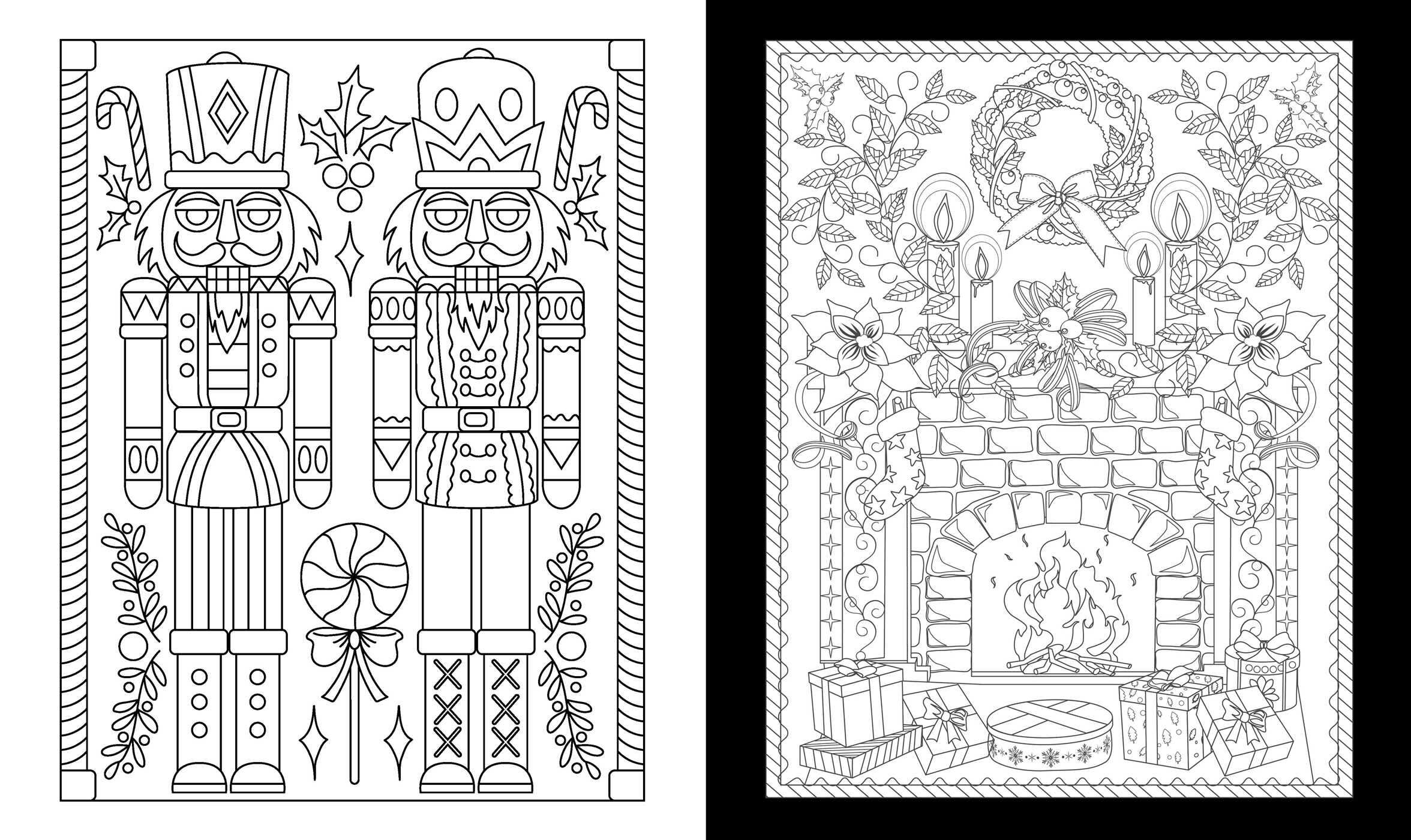 Romantic Christmas Coloring Book