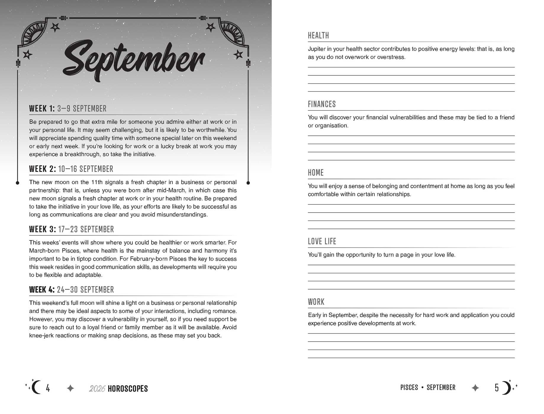 2027 Horoscopes Planner Calendar