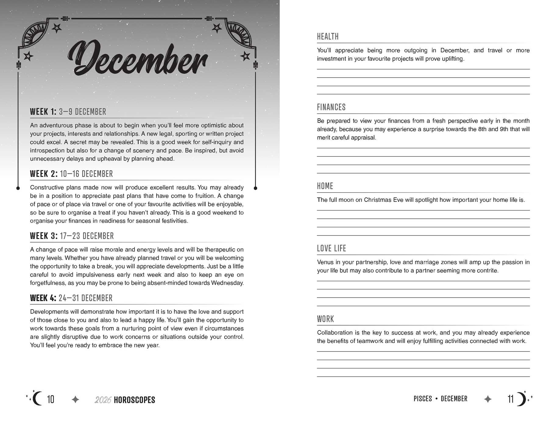 2027 Horoscopes Planner Calendar