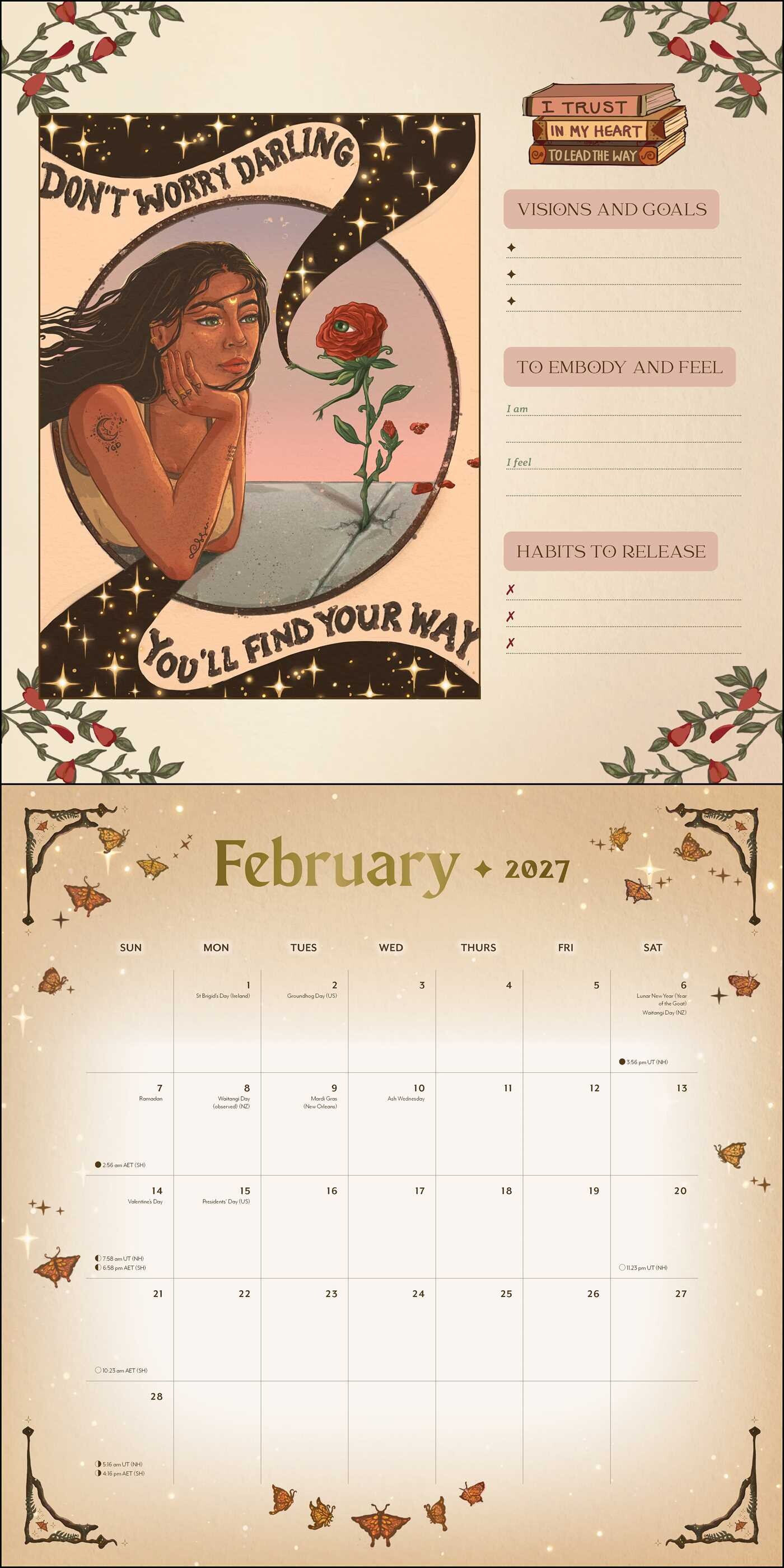 2027 Manifest Your Dreams Wall Calendar