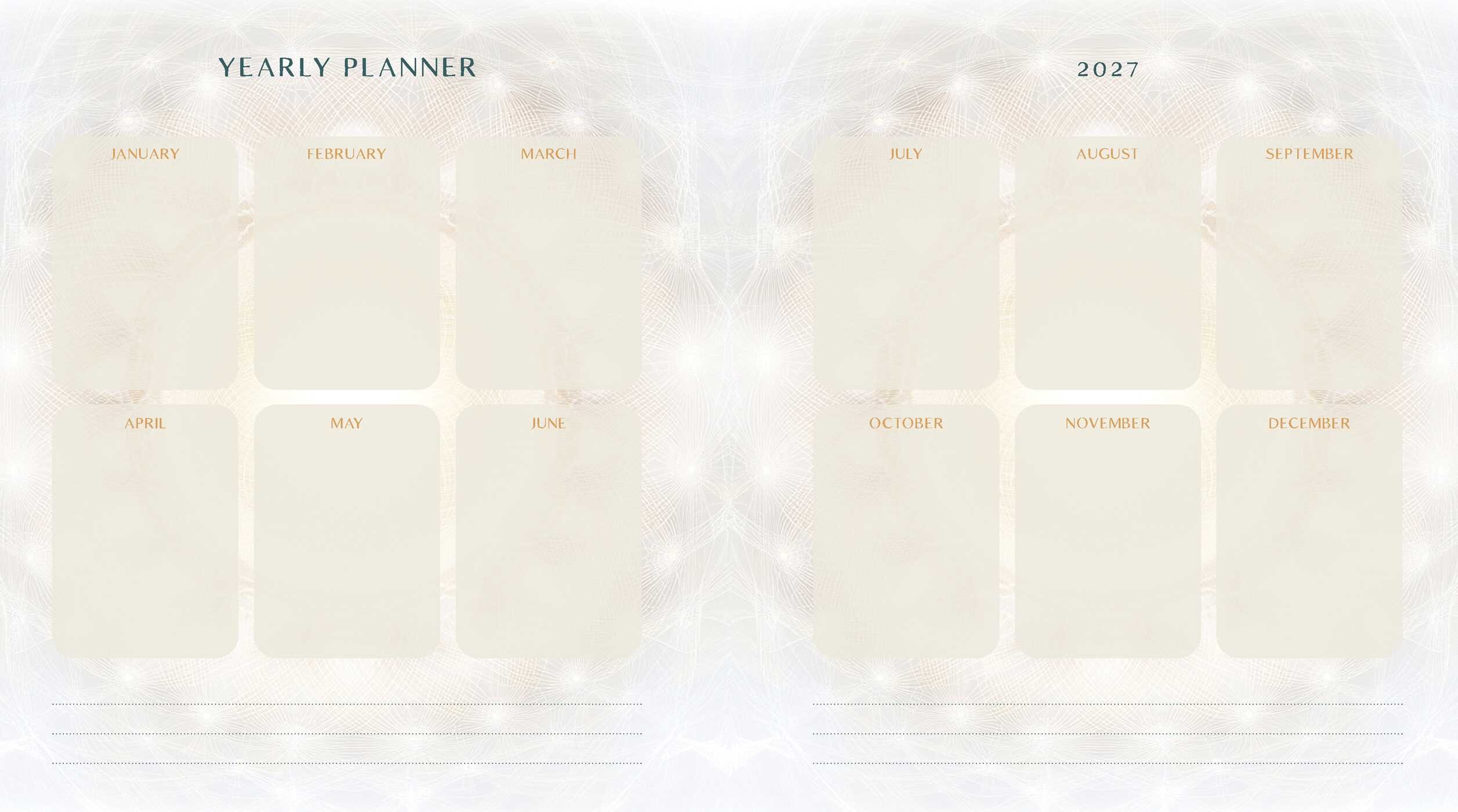 2027 Gratitude Diary & Daily Planner Calendar