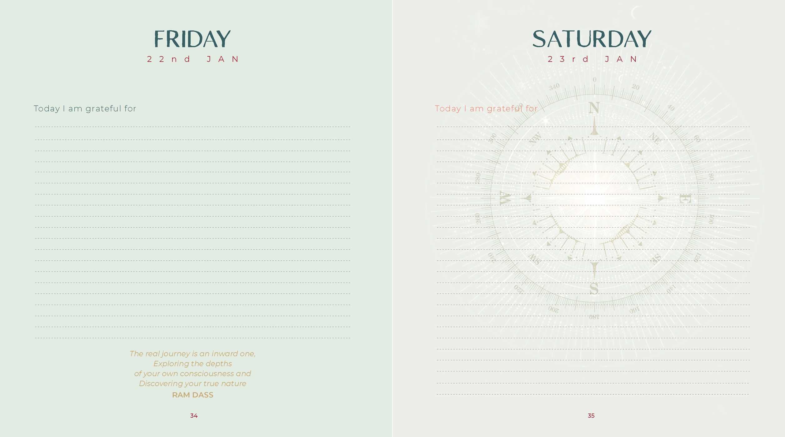 2027 Gratitude Diary & Daily Planner Calendar