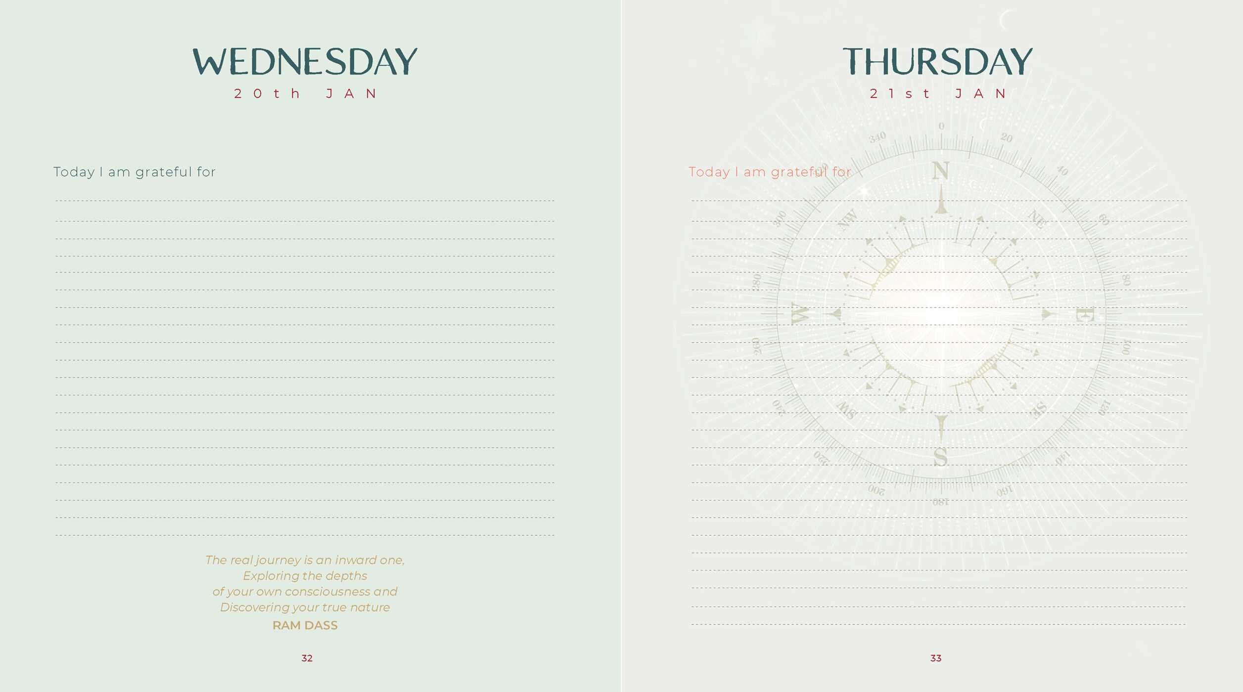 2027 Gratitude Diary & Daily Planner Calendar