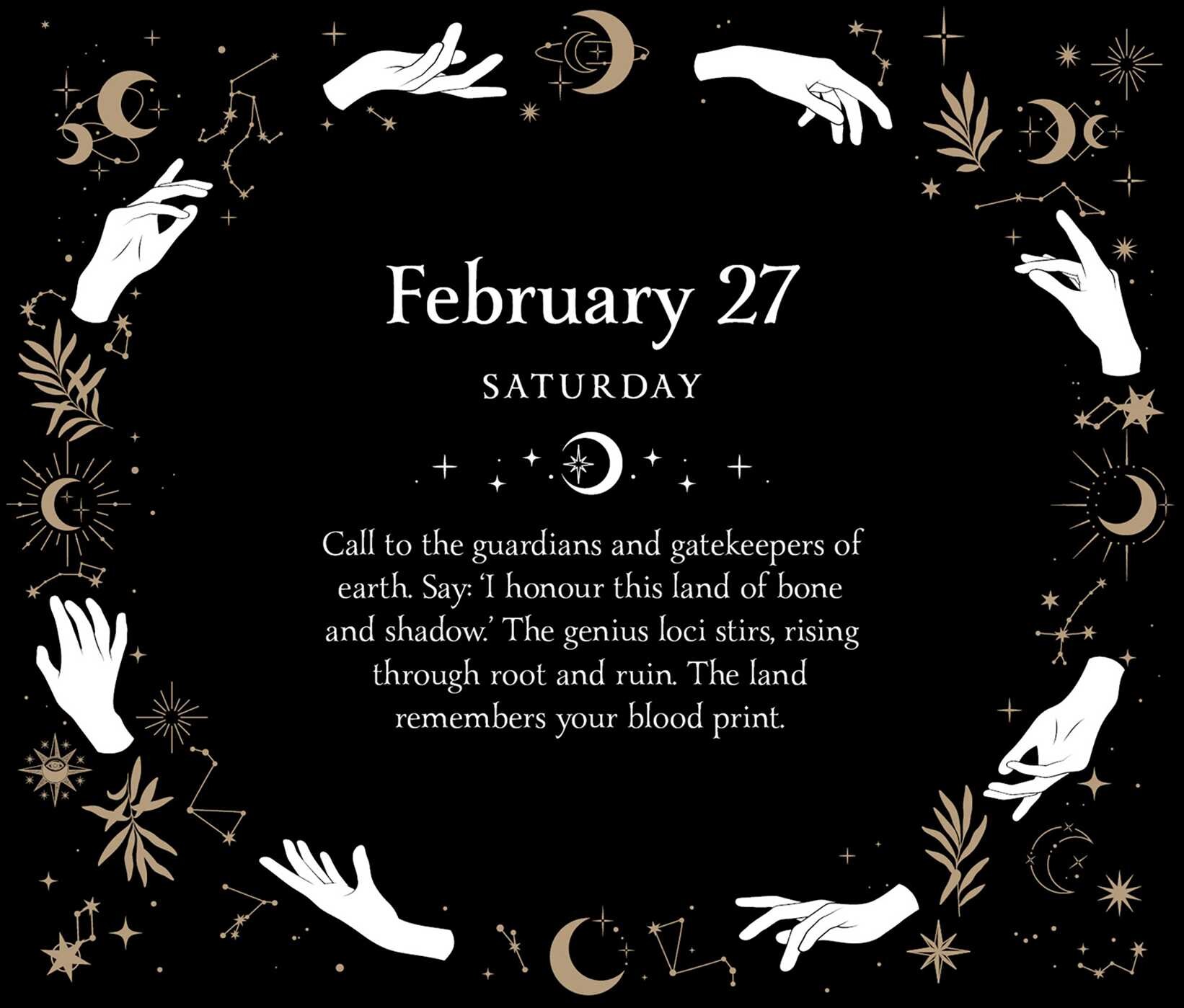2027 Witch's Day-to-Day Calendar