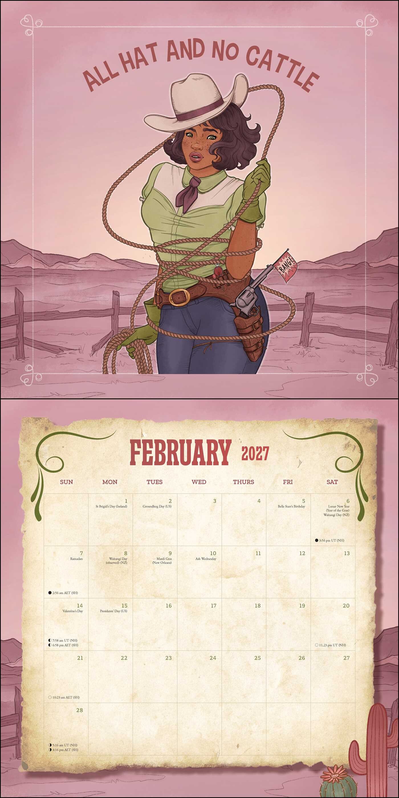 2027 There's a Snake in My Boot Wall Calendar