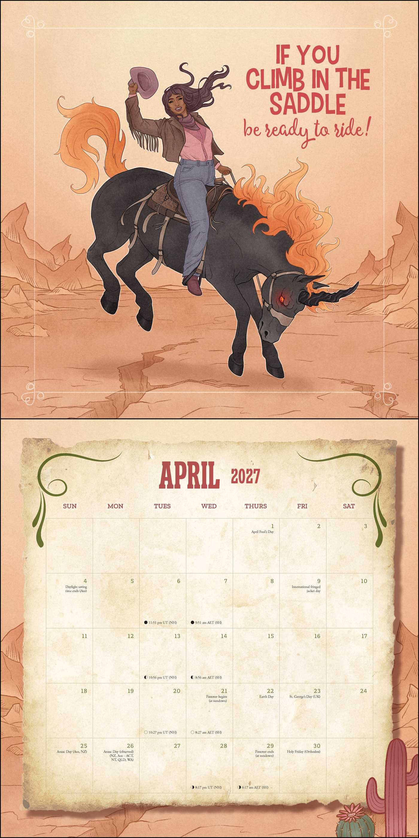 2027 There's a Snake in My Boot Wall Calendar