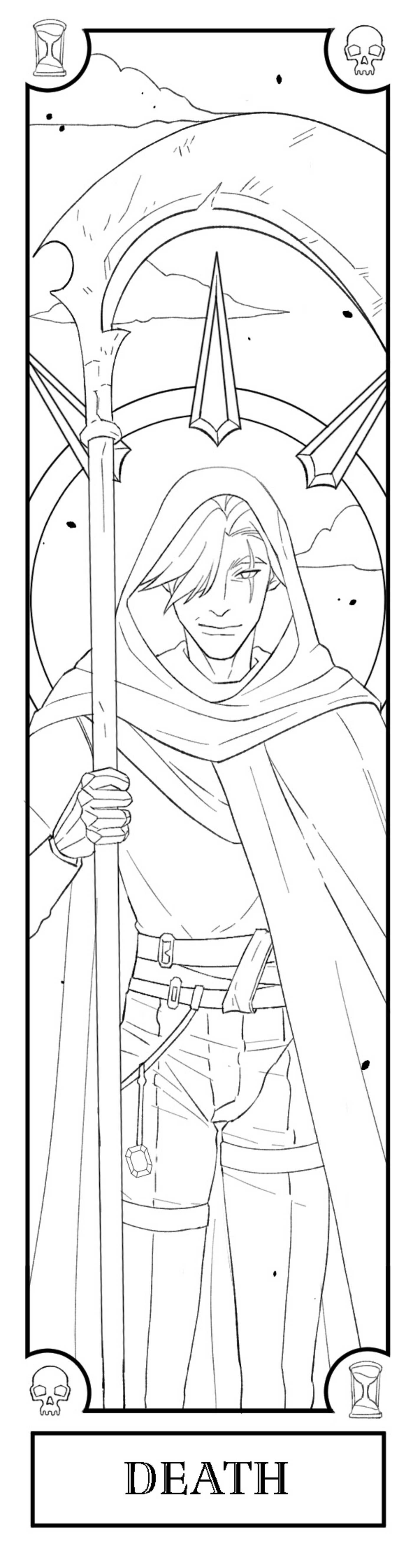 Dragon Princess Coloring Bookmarks