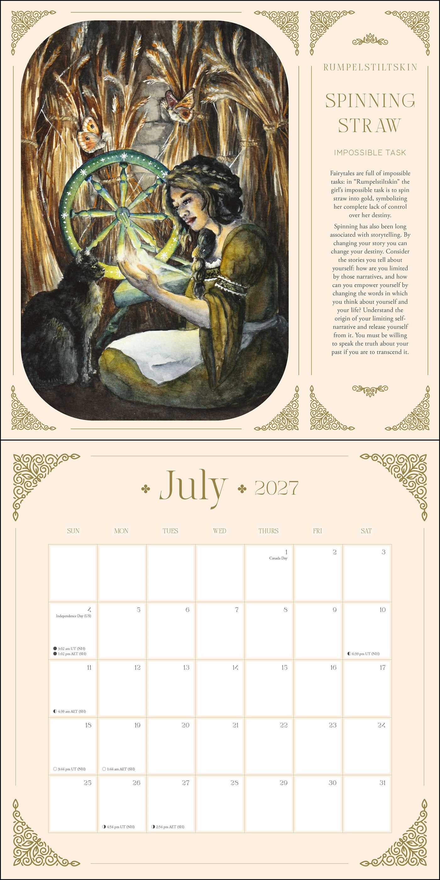 2027 Fairytale Wall Calendar