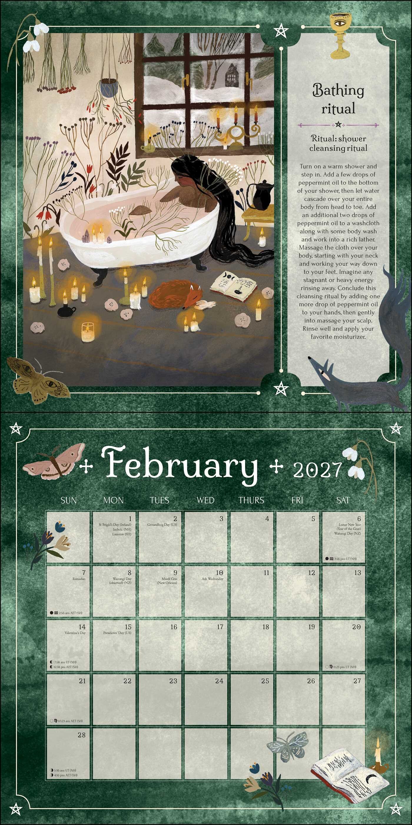 2027 Seasons of the Witch Wall Calendar