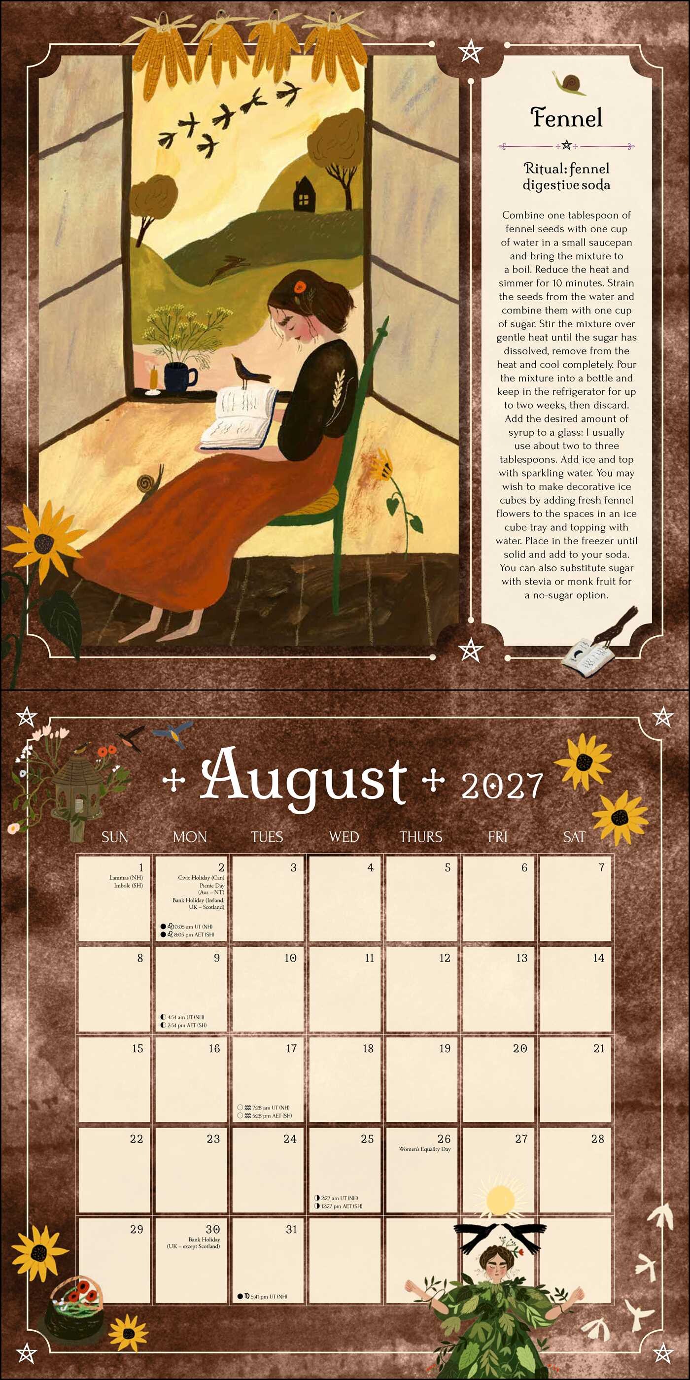 2027 Seasons of the Witch Wall Calendar