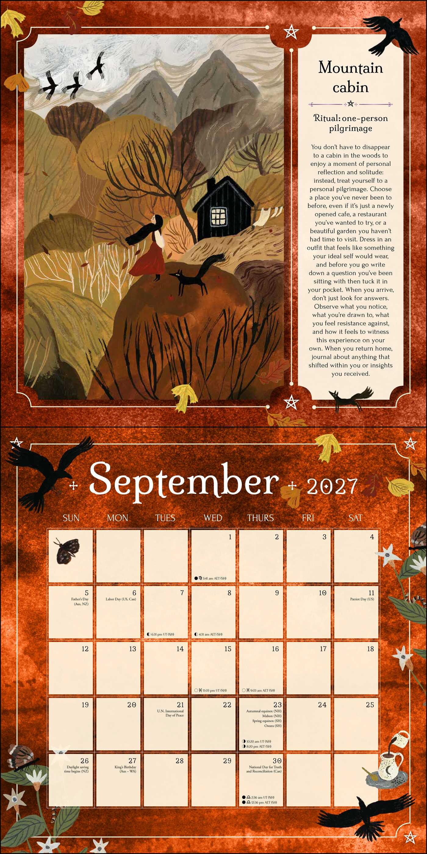 2027 Seasons of the Witch Wall Calendar