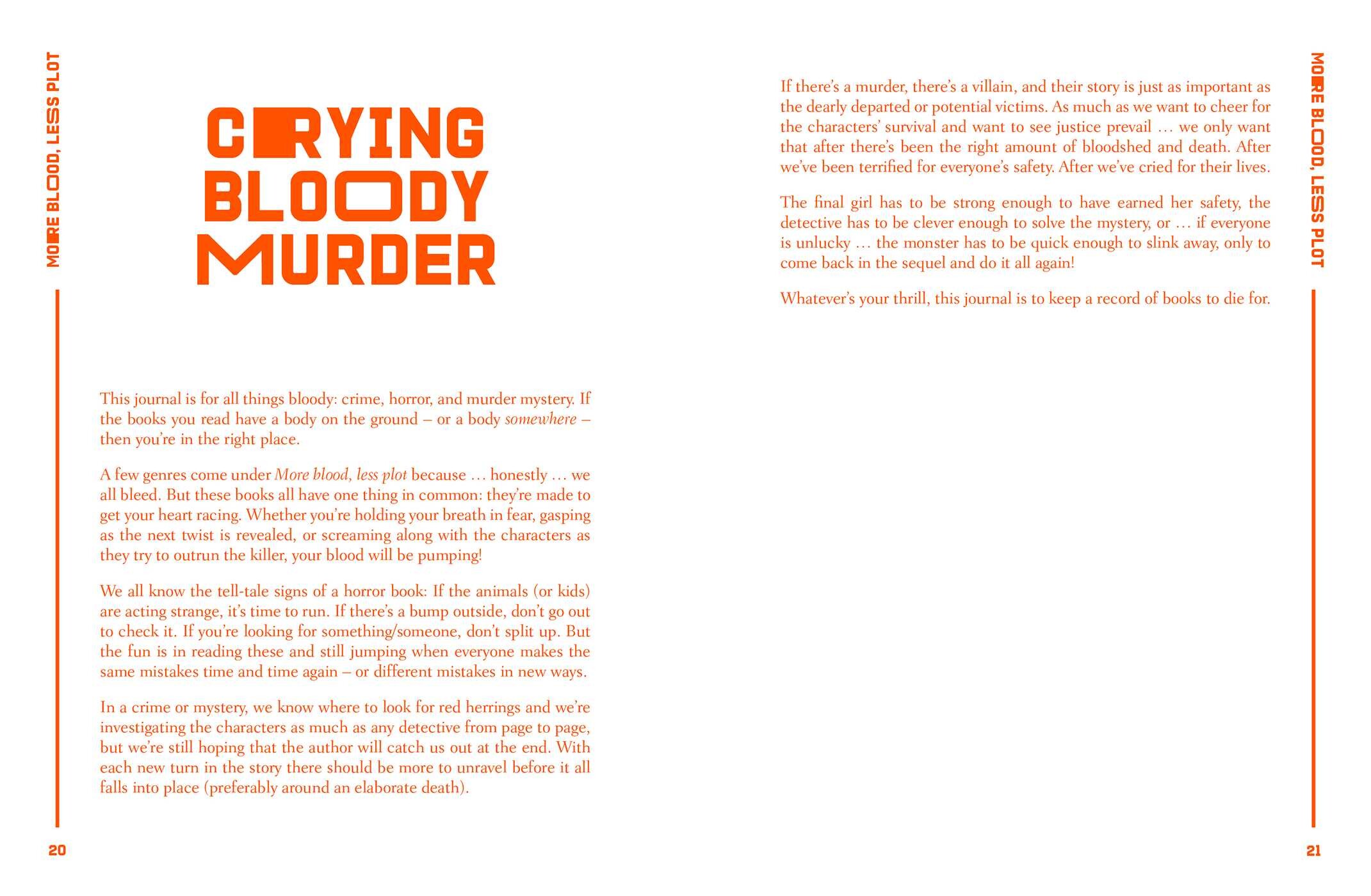 Reading Journal: More Blood, Less Plot