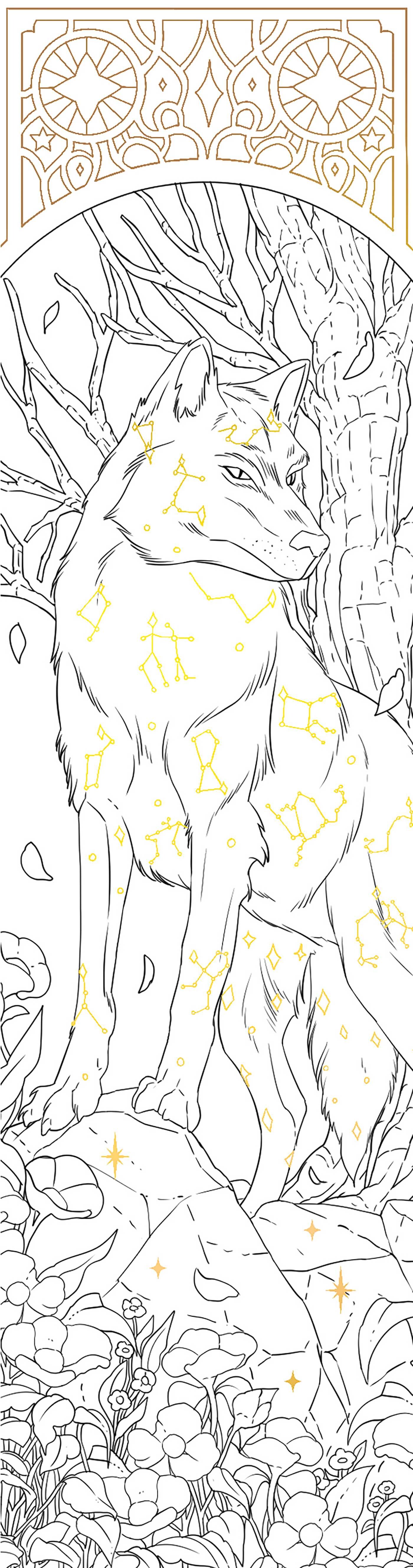 Fae Lovers Coloring Bookmarks