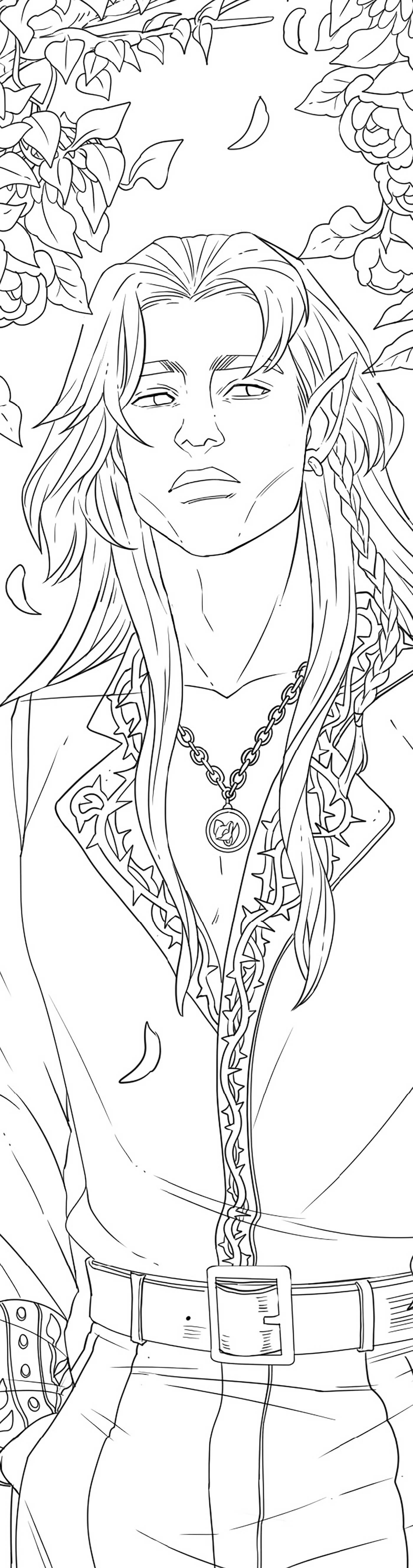 Fae Lovers Coloring Bookmarks