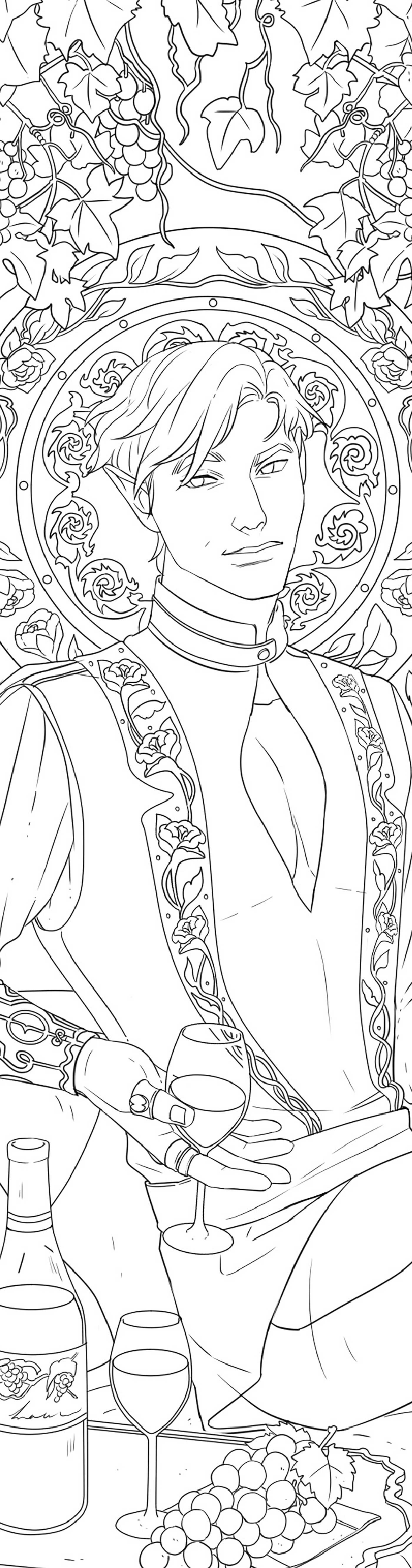 Fae Lovers Coloring Bookmarks