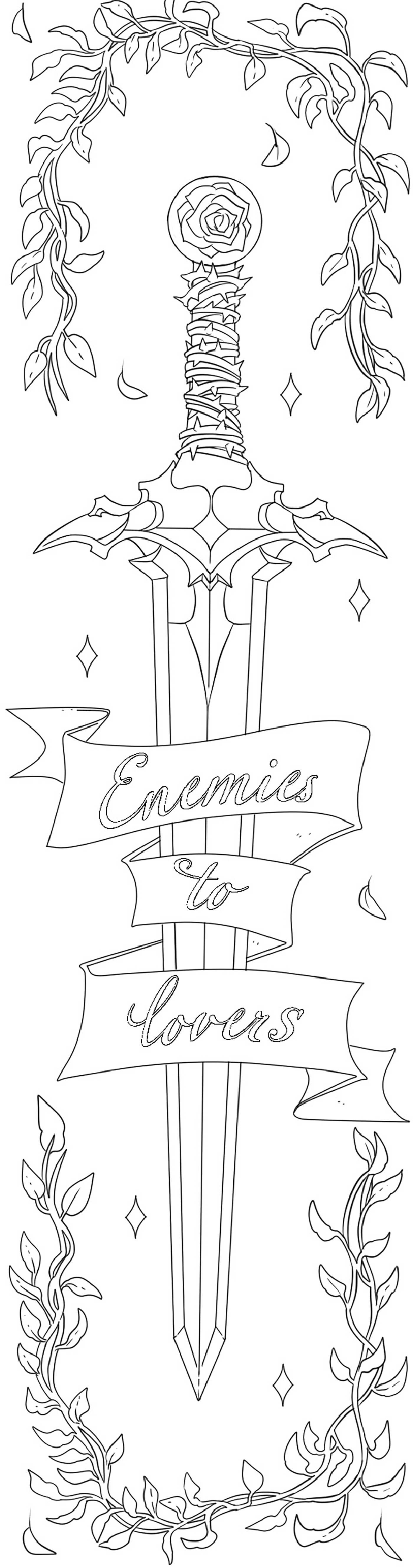 Fae Lovers Coloring Bookmarks
