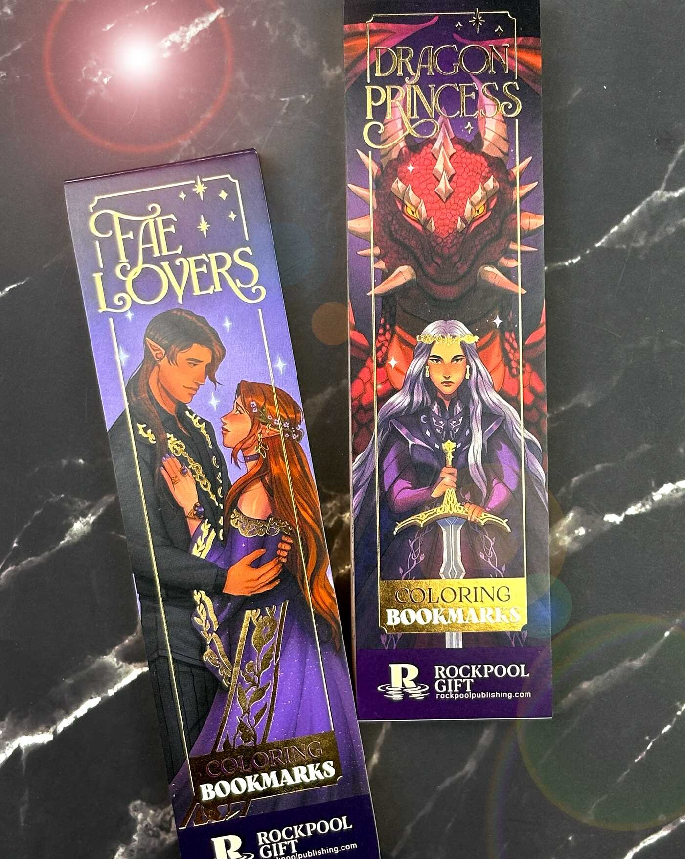 Fae Lovers Coloring Bookmarks