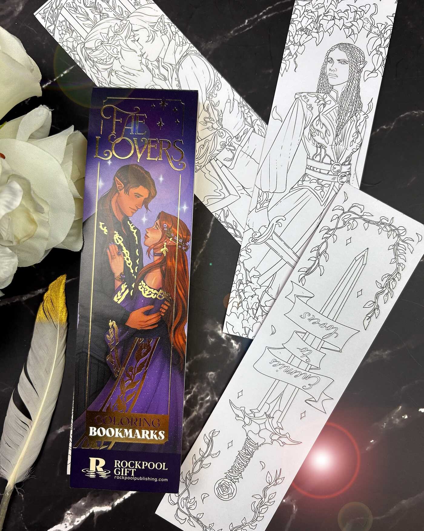 Fae Lovers Coloring Bookmarks