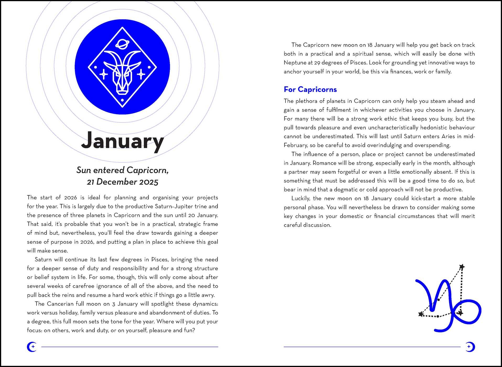 2026 Astrology Planner Calendar Northern Hemisphere