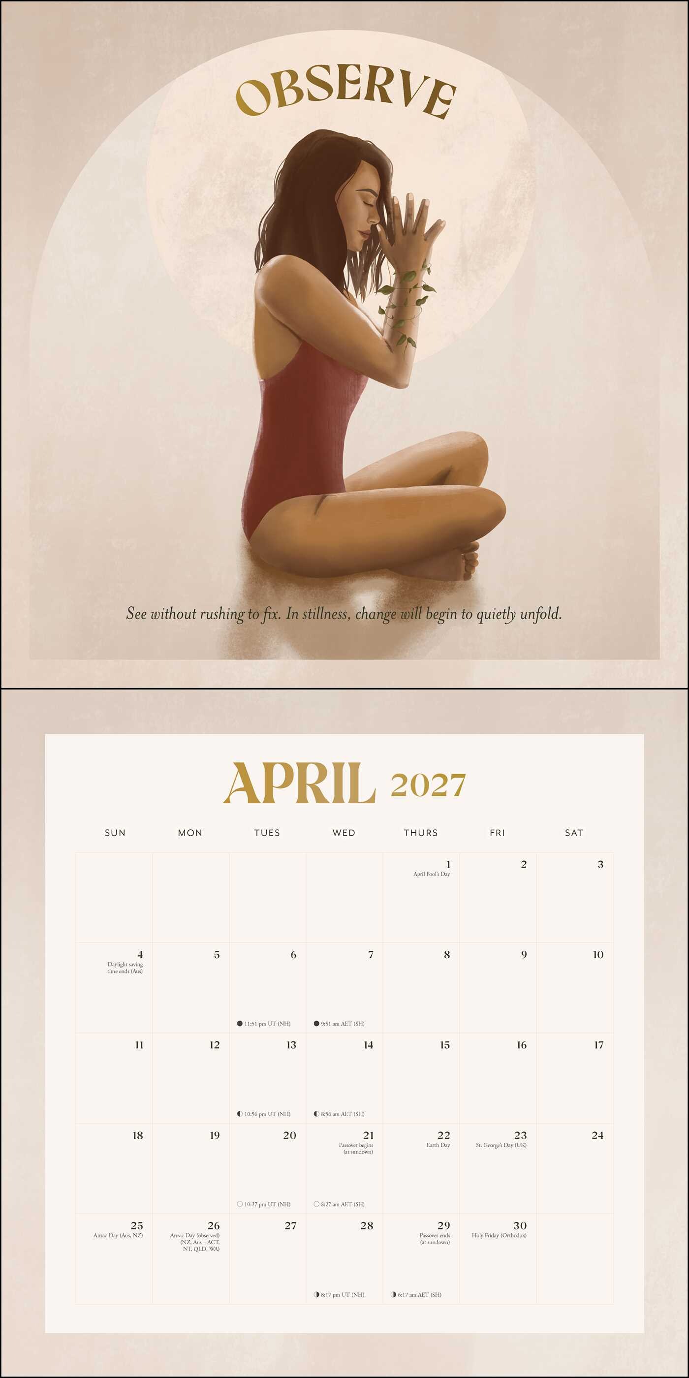2027 Yoga Magic Wall Calendar