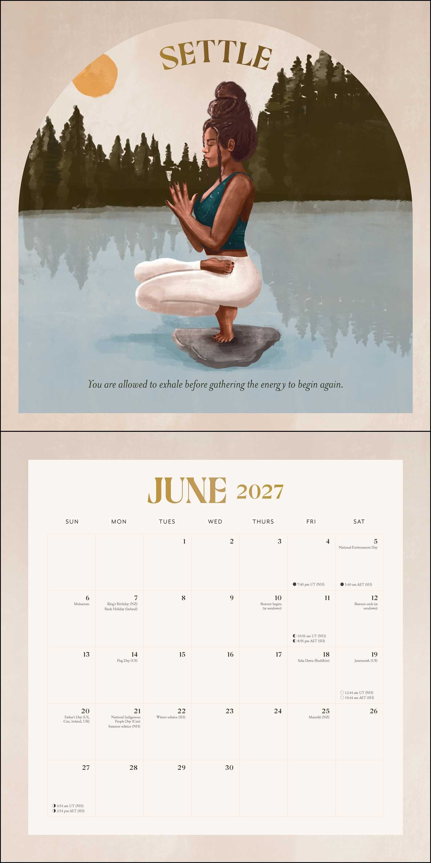 2027 Yoga Magic Wall Calendar