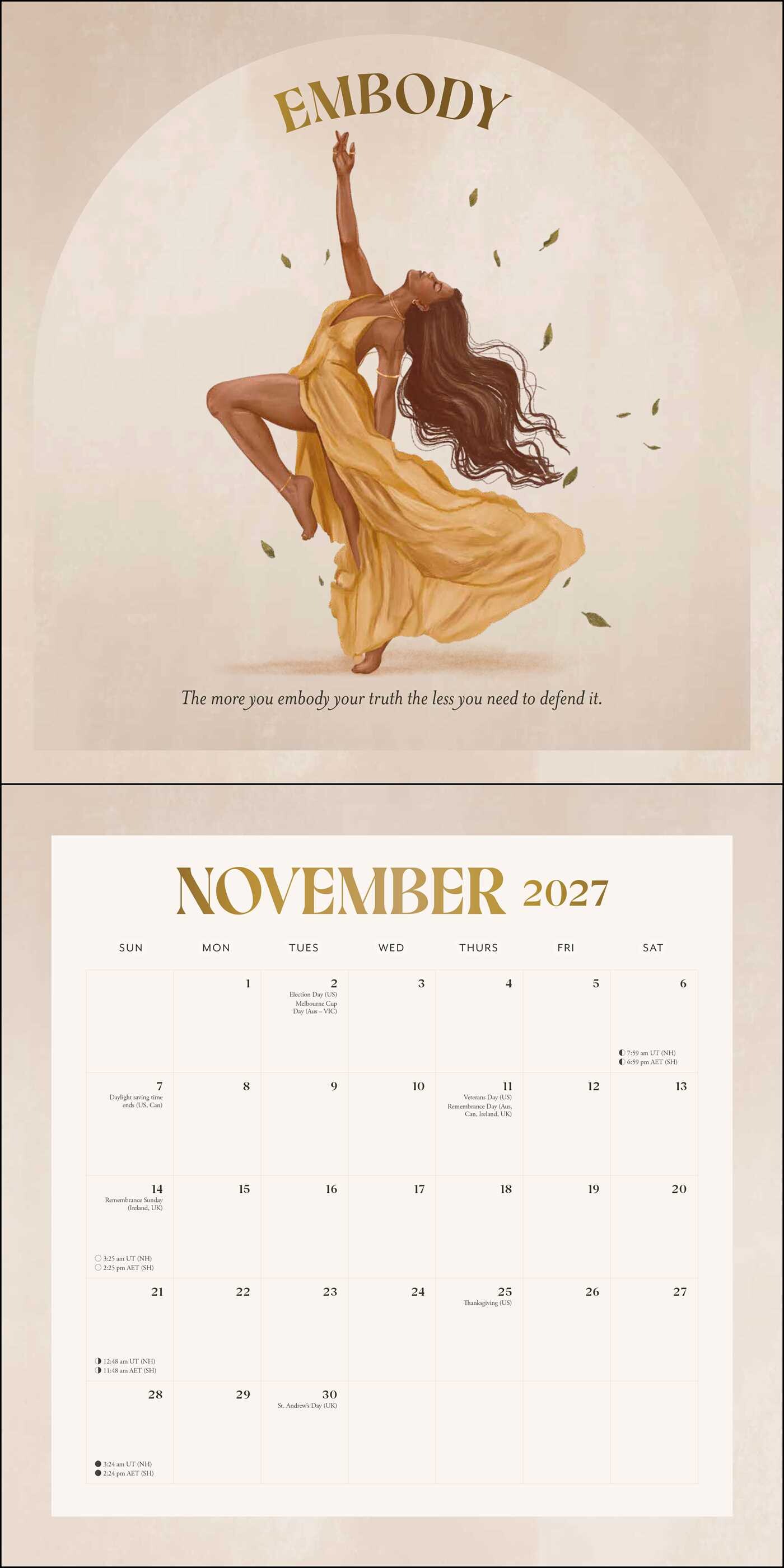 2027 Yoga Magic Wall Calendar
