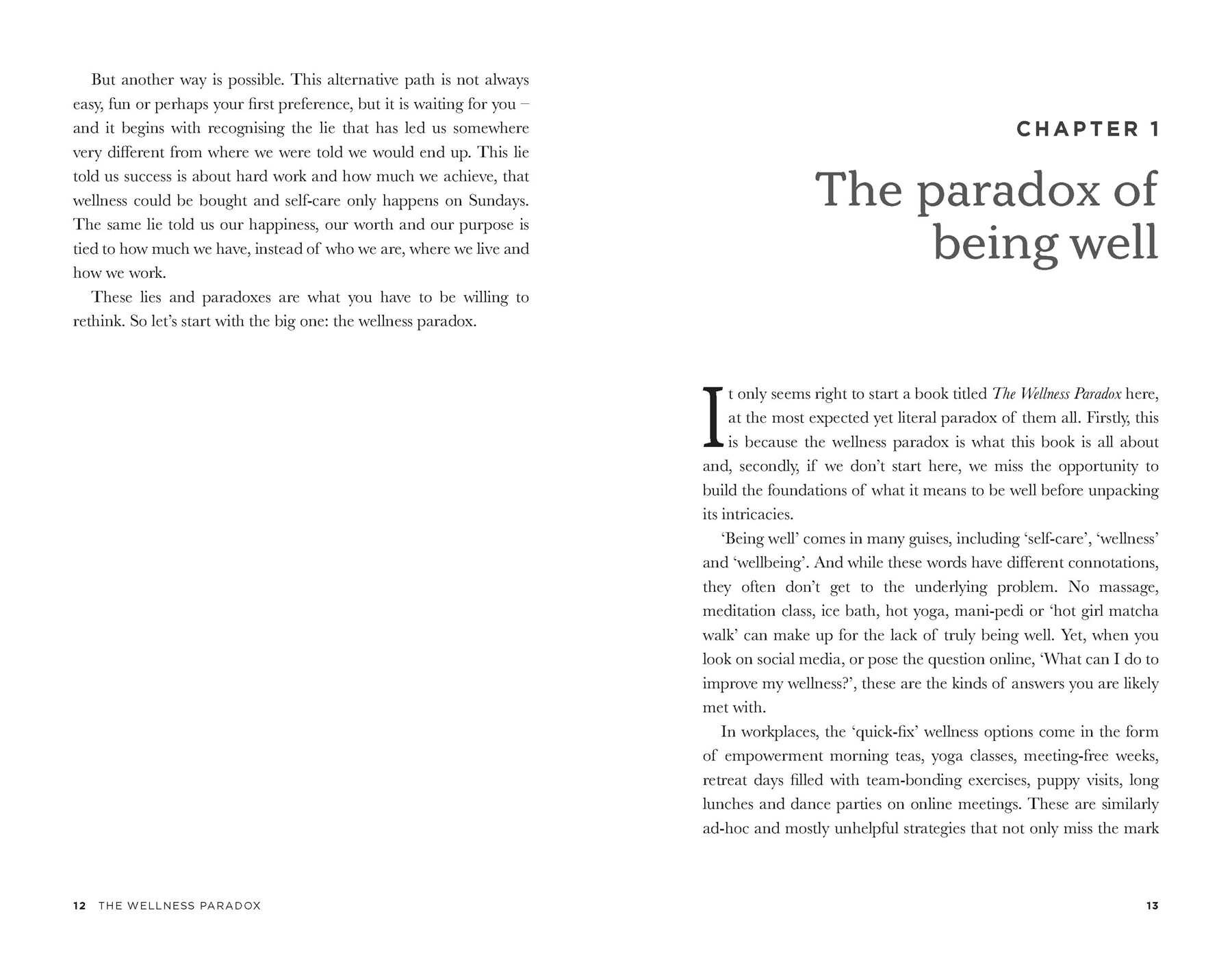 Wellness Paradox