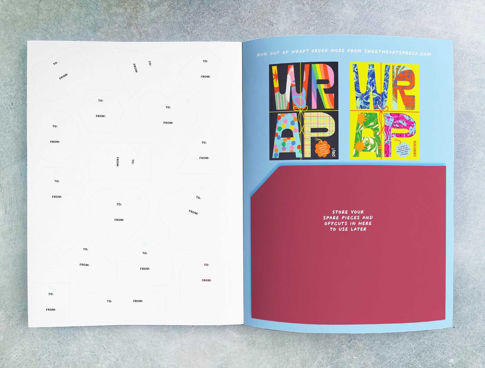 WRAP: Celebrate - Gift Wrapping Paper Book with Gift Tags